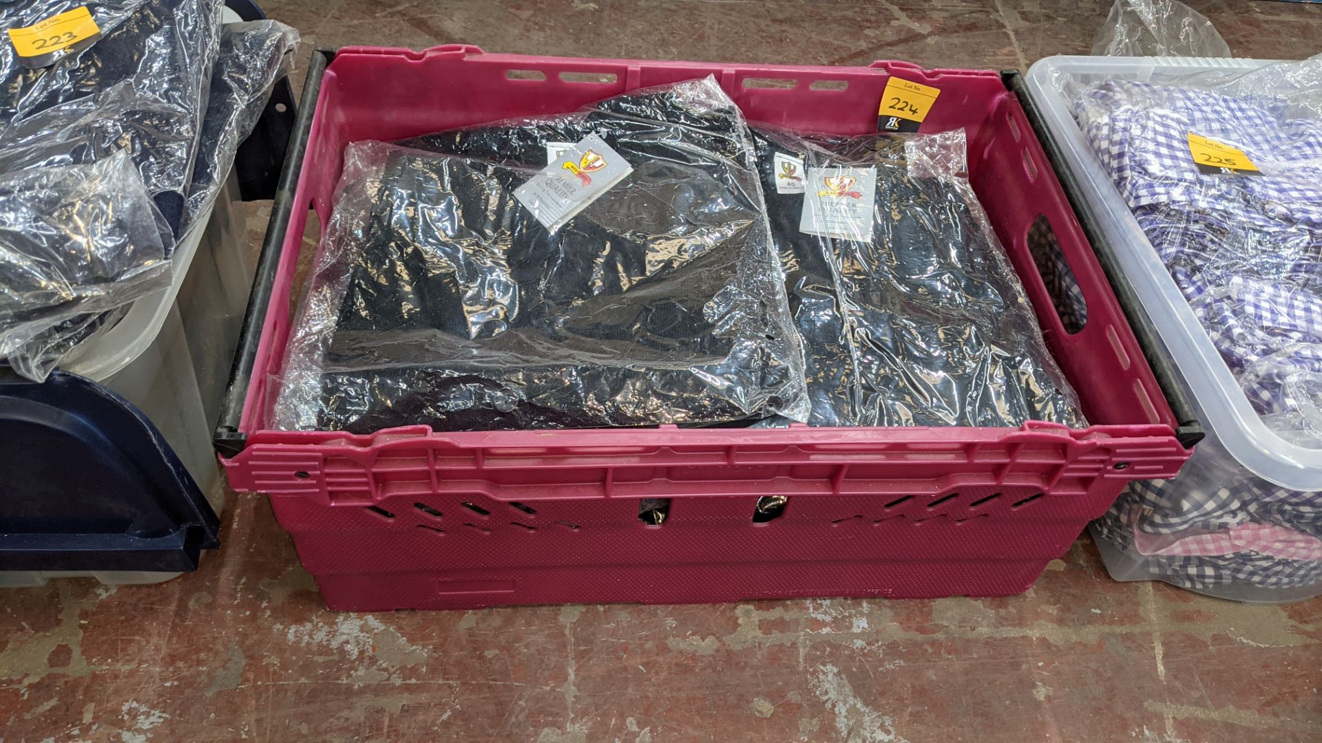 Approx 10 off children's black cardigans - the contents of 1 crate. NB crate excluded - Image 2 of 4