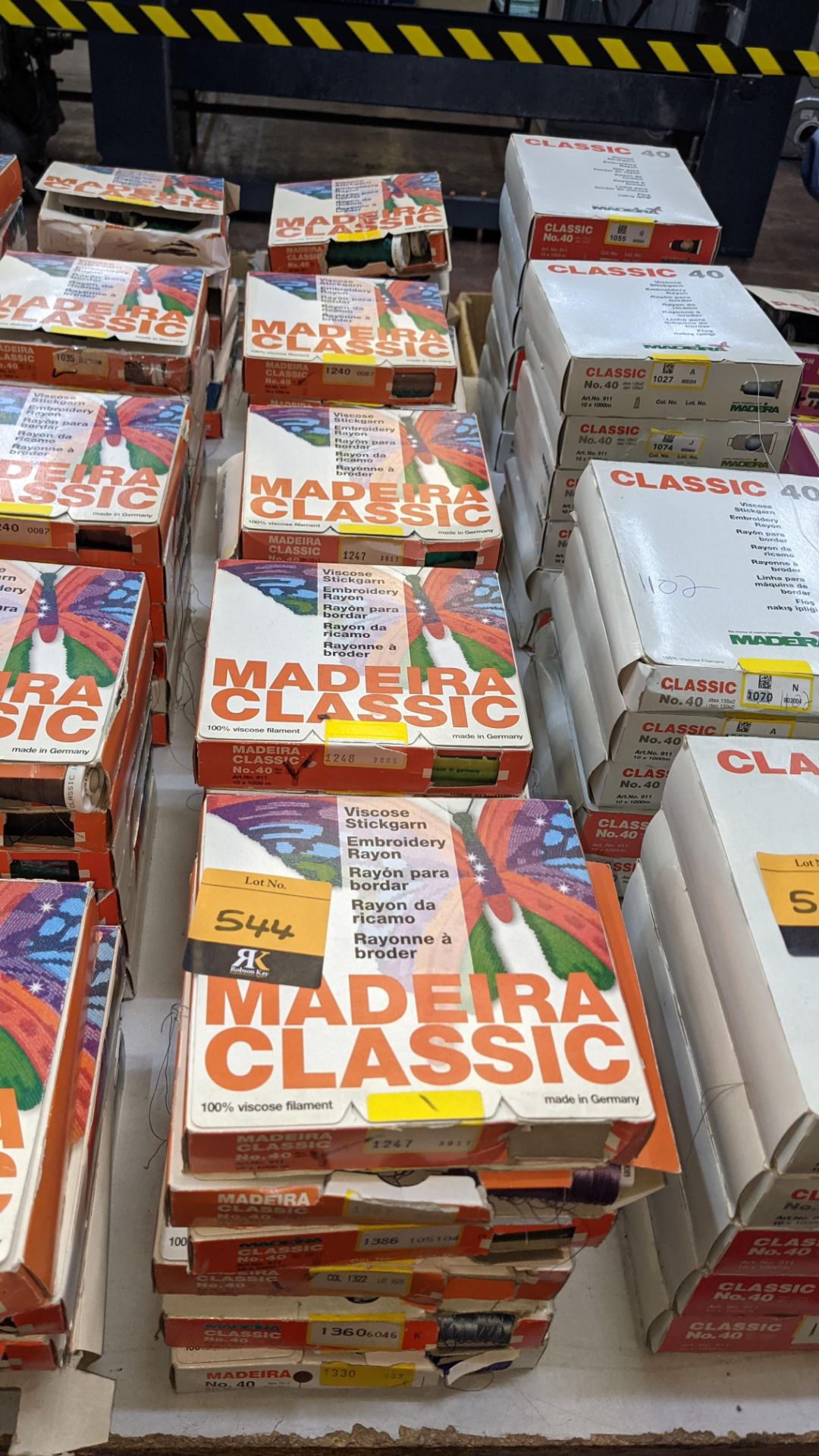 30 boxes of Madeira Classic No. 40 rayon embroidery thread