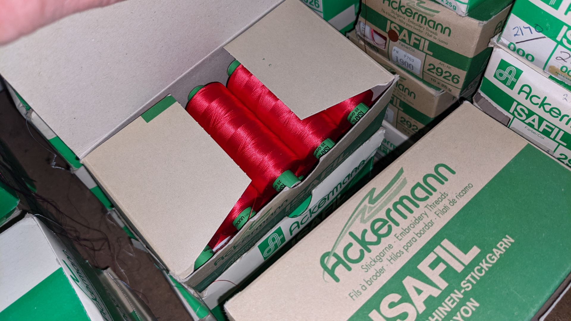 16 boxes of Ackermann Isafil viscose/rayon embroidery thread - Image 7 of 10