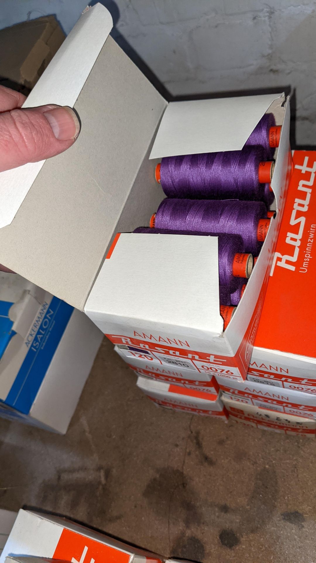 14 boxes of Ackermann Rasant spun polyester/cotton embroidery thread - Image 6 of 6