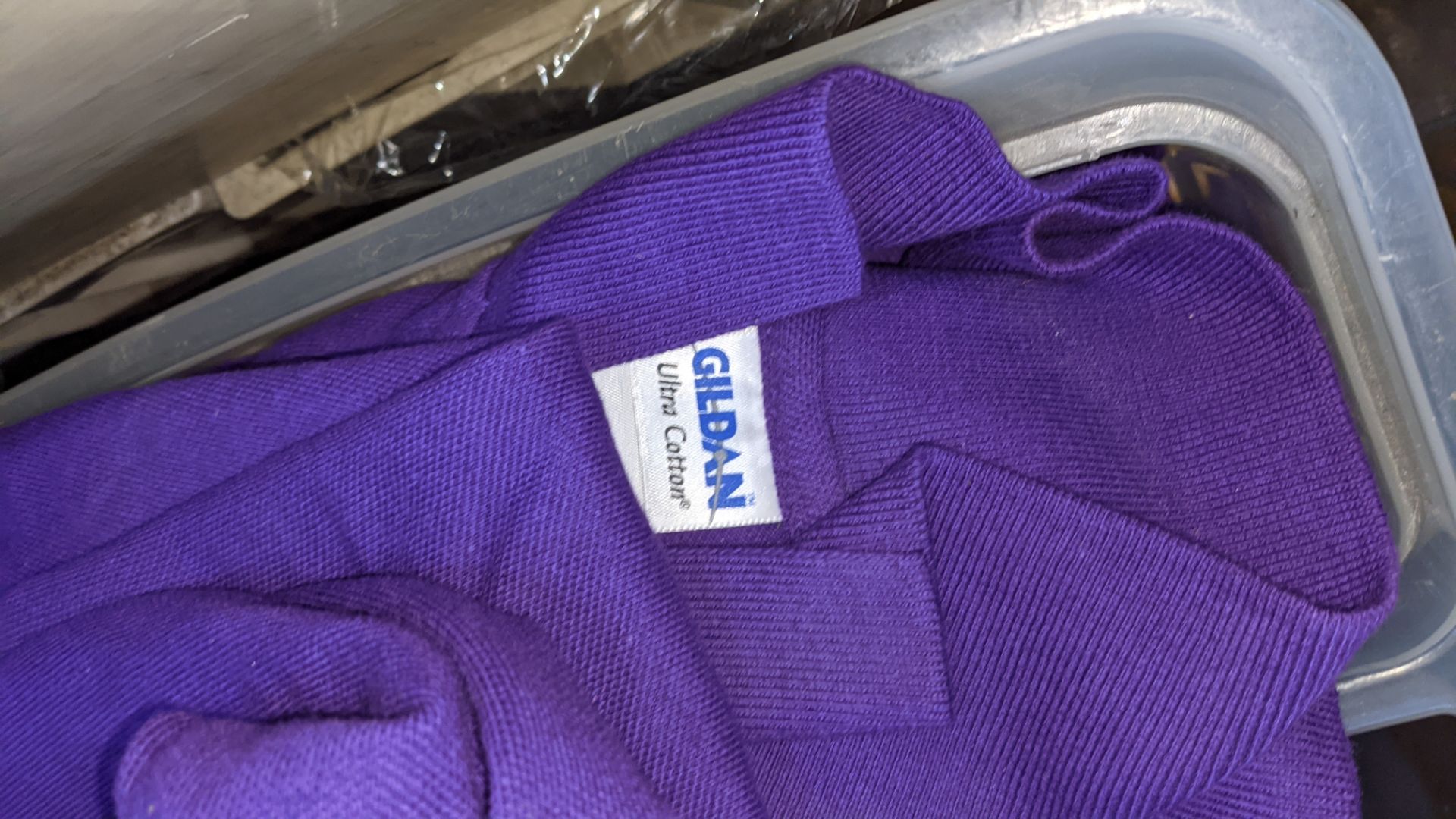 Quantity of Gildan purple polo shirts - the contents of 1 crate. NB crate excluded - Image 4 of 5