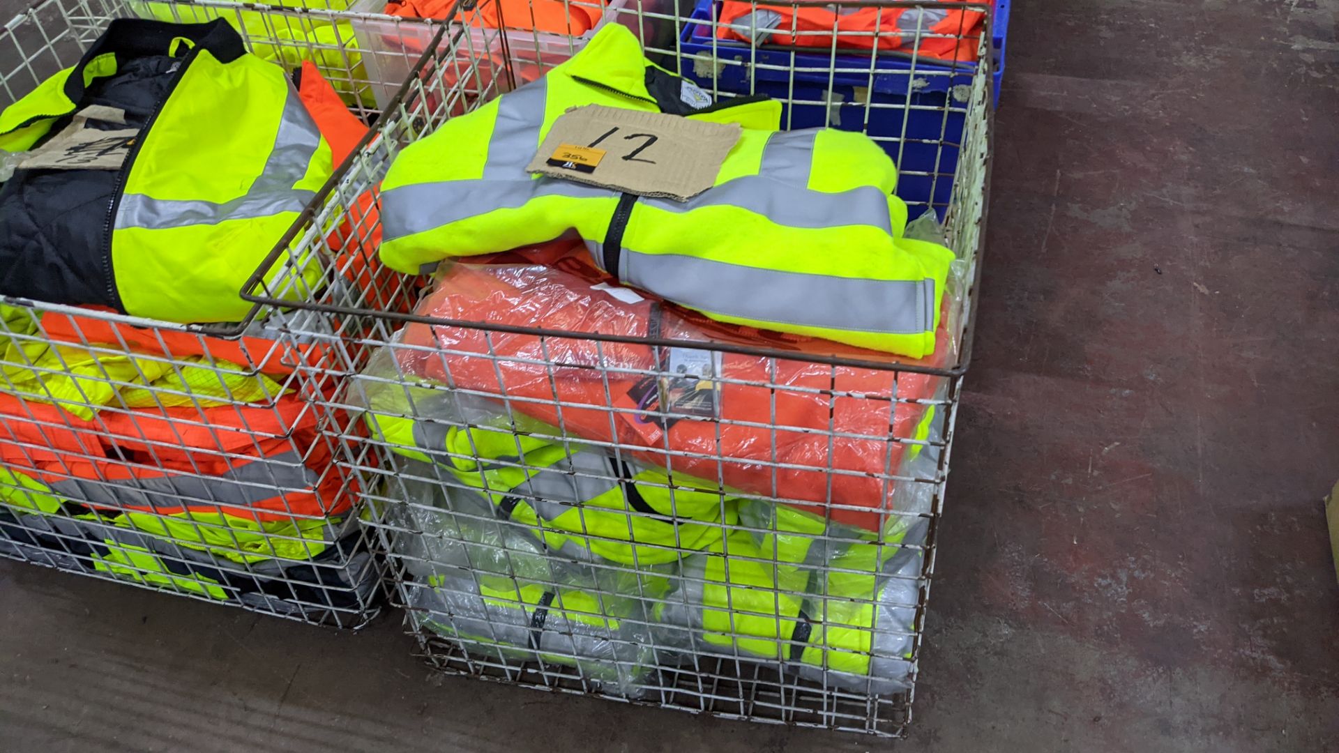 12 off assorted hi-vis jackets