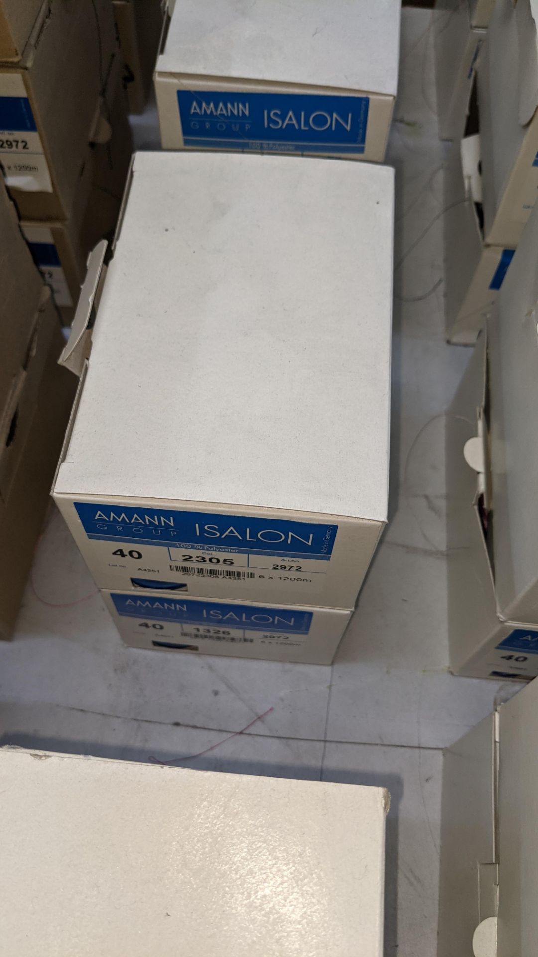 13 boxes of Amann Group ISALON 40 polyester embroidery thread - Image 6 of 10