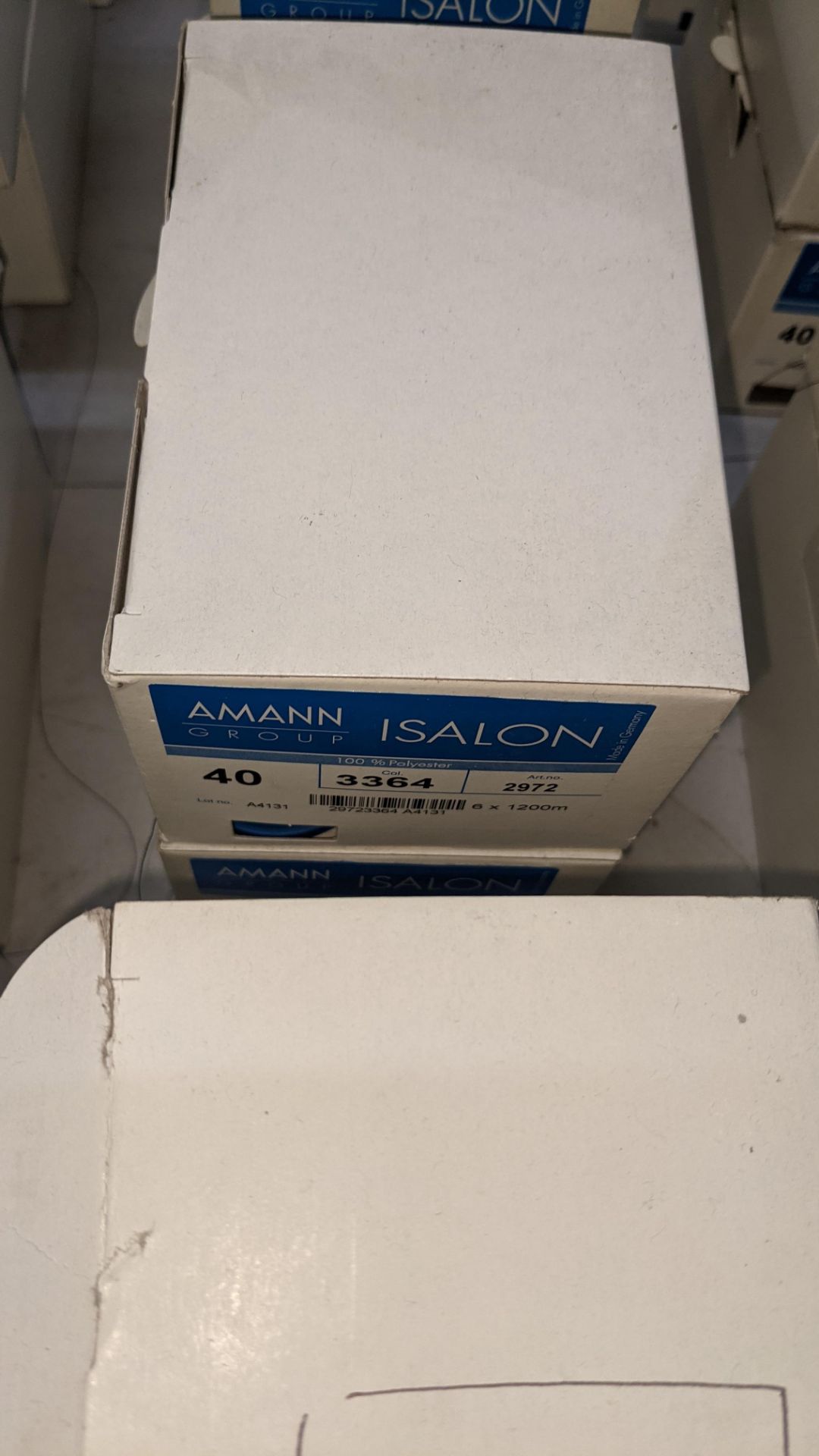 12 boxes of Amann Group ISALON 40 polyester embroidery thread - Image 6 of 10