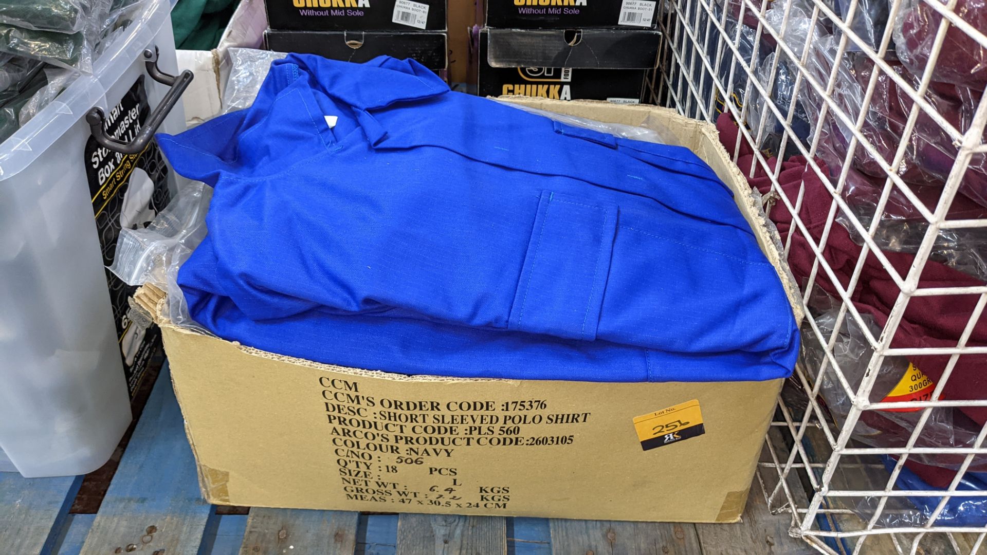 Approx 14 off blue heavy weight trousers - 1 box