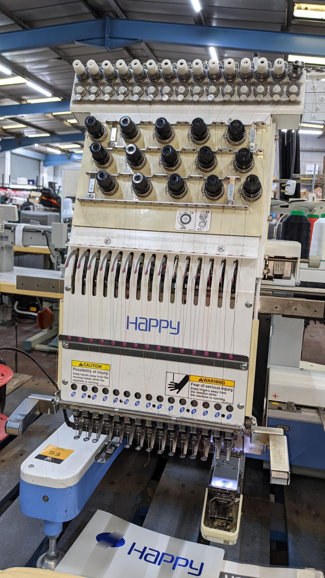 Happy single head embroidery machine model HCD-1501-40 - Image 18 of 23