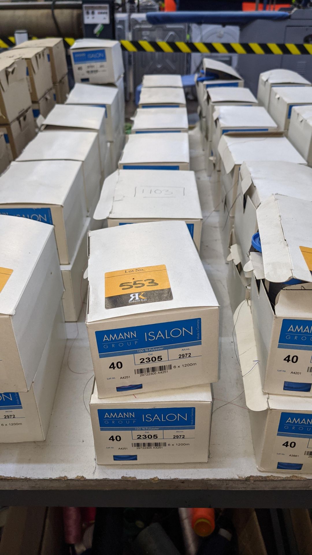 12 boxes of Amann Group ISALON 40 polyester embroidery thread - Image 2 of 10