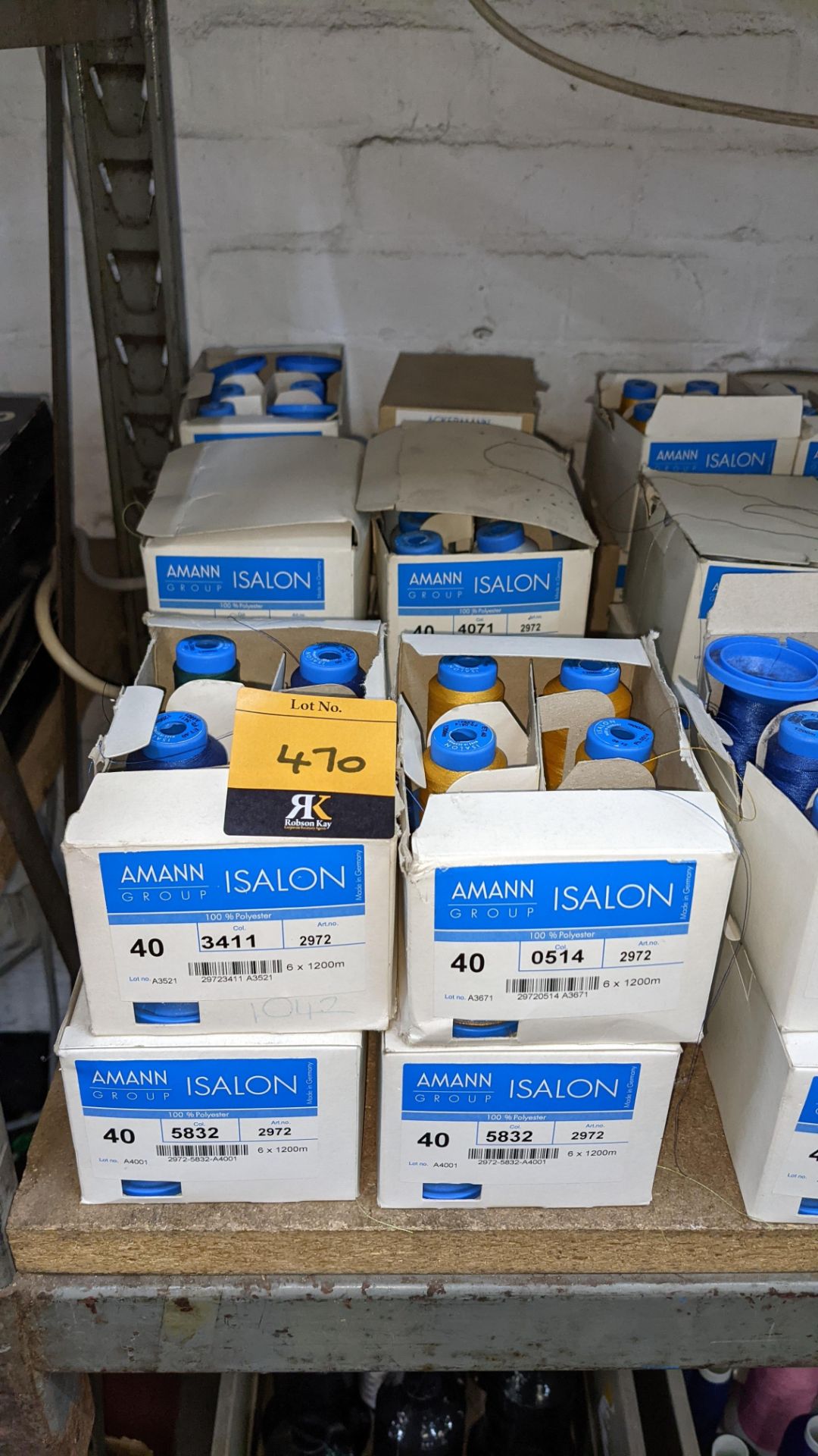 12 boxes of Amann Group ISALON embroidery thread - Image 2 of 6