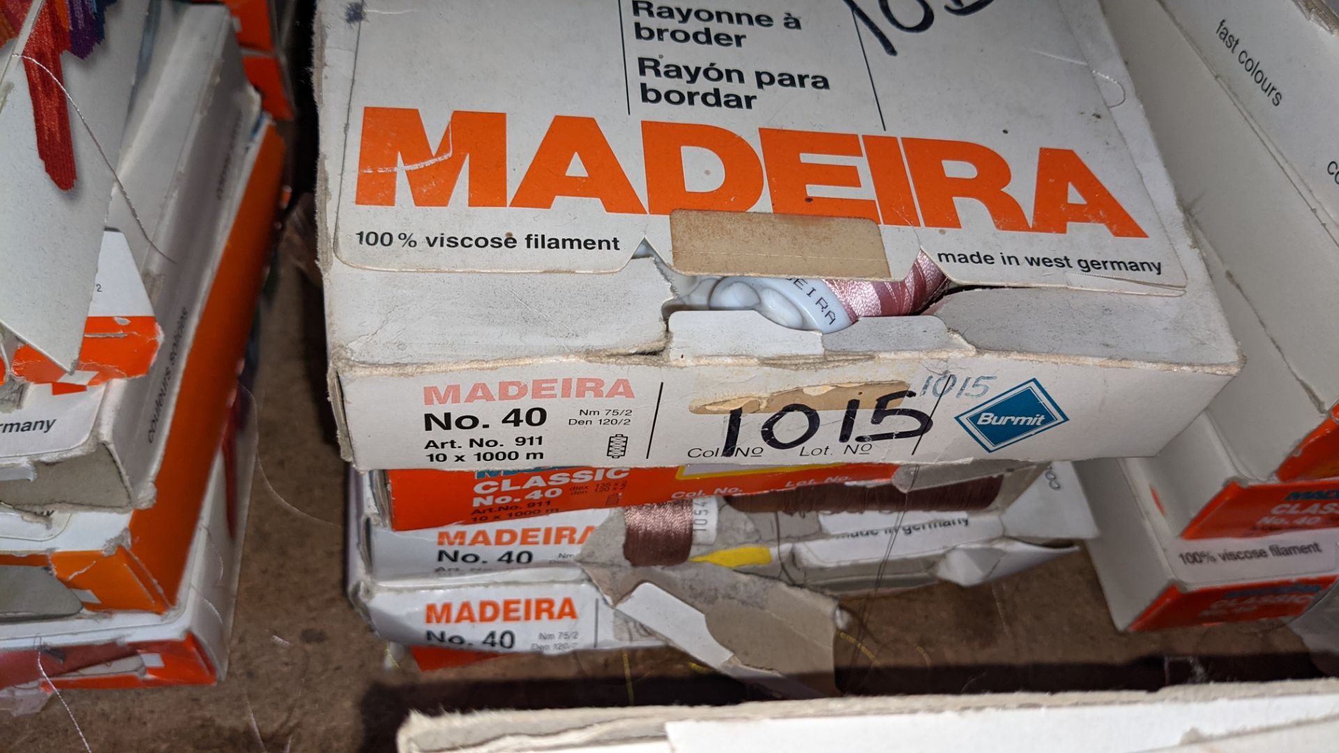 15 assorted boxes of Madeira Classic No. 40 embroidery rayon thread - Image 4 of 8