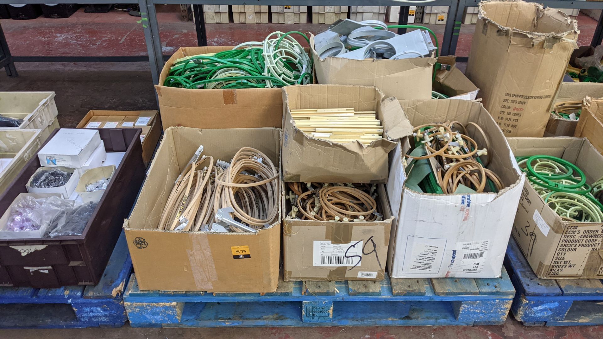 The contents of a pallet of assorted embroidery machine frames & similar - this lot consists of 7 as - Image 2 of 9