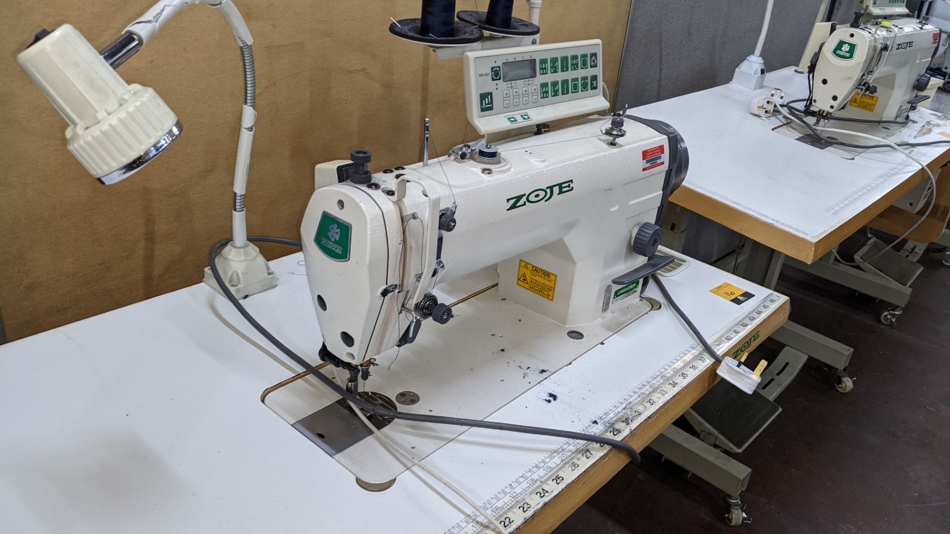 Zoje model ZJ9800A-D3B/PF lockstitch sewing machine with model WR-501 digital controller - Image 8 of 19