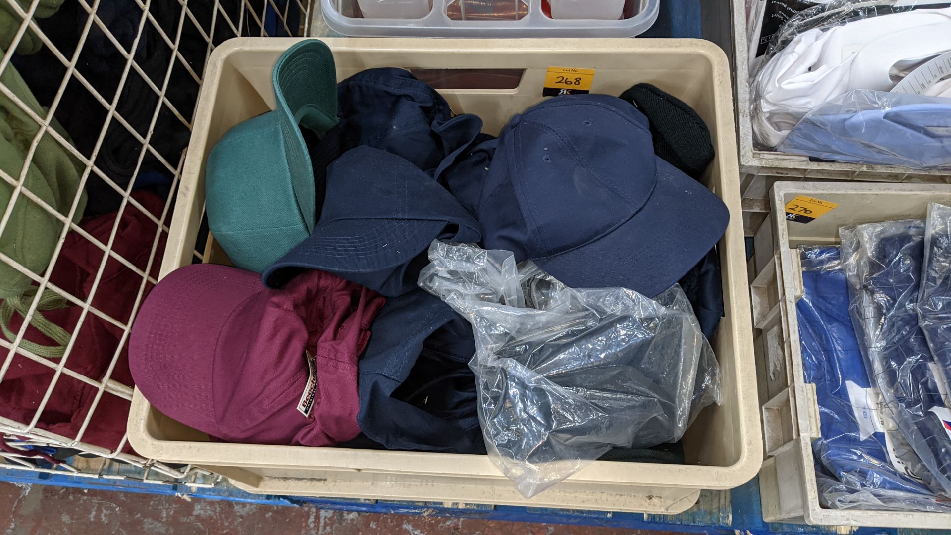 Quantity of assorted beanie hats & baseball caps - the contents of 1 crate. NB crate excluded - Image 2 of 7