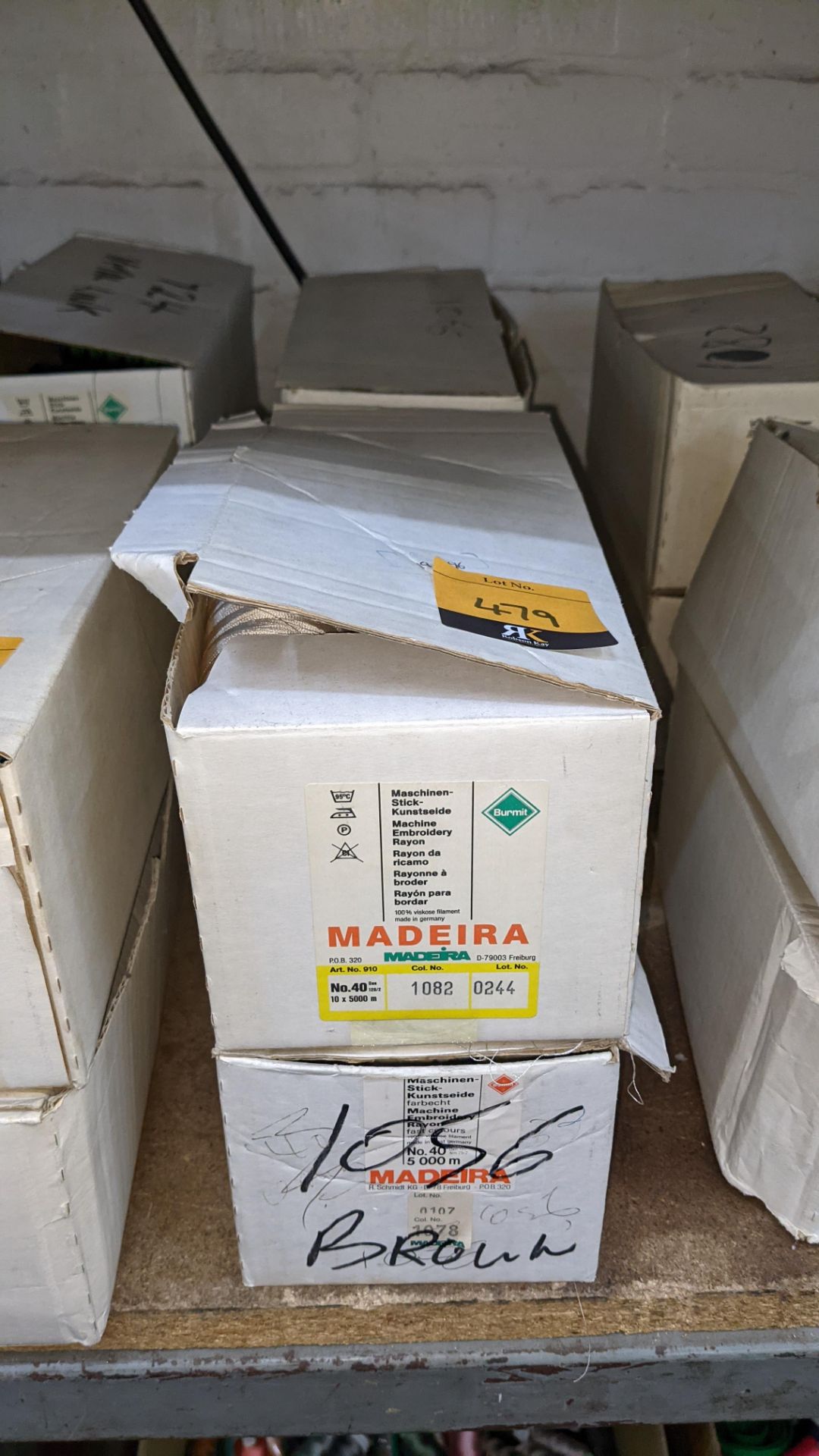 8 boxes of Madeira Burmit No. 40 rayon embroidery thread - Image 3 of 11