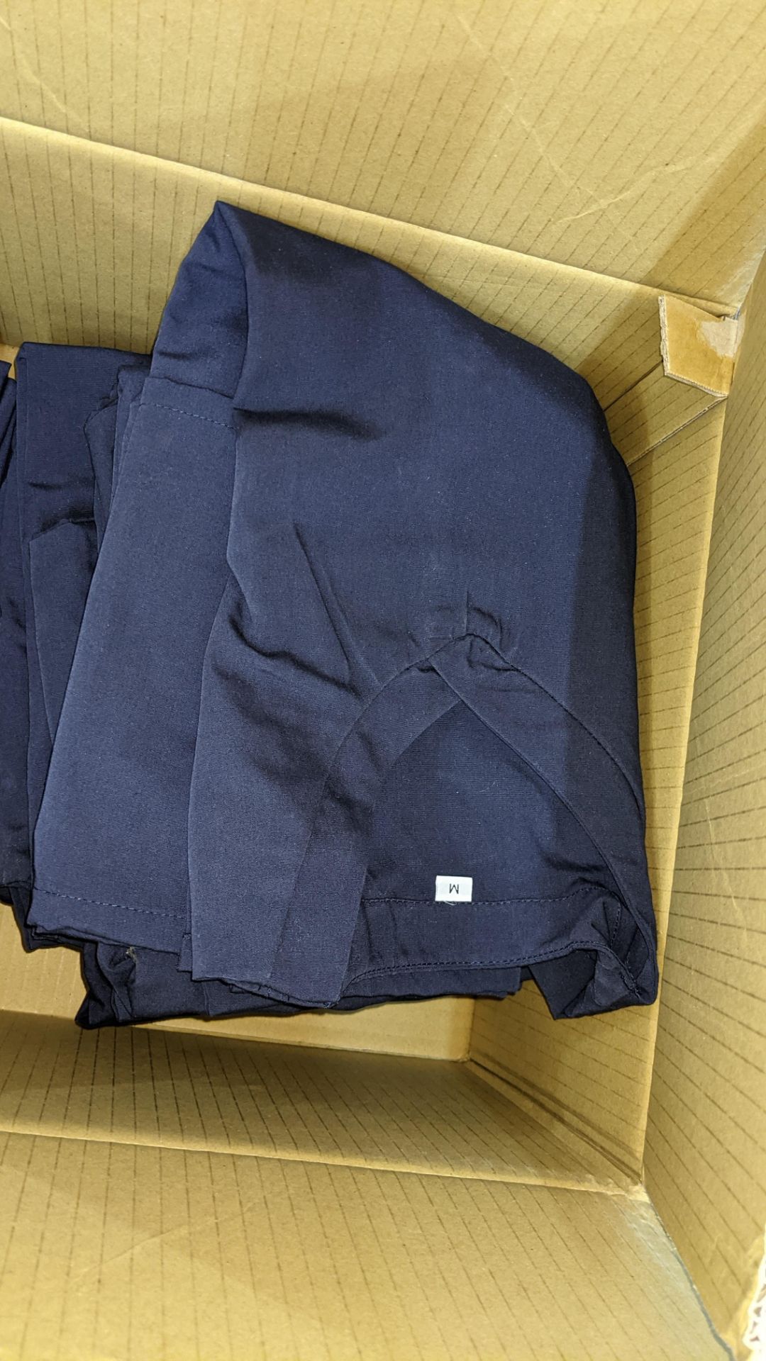 Approx 48 off navy V neck t-shirts - the contents of 2 boxes - Image 5 of 7