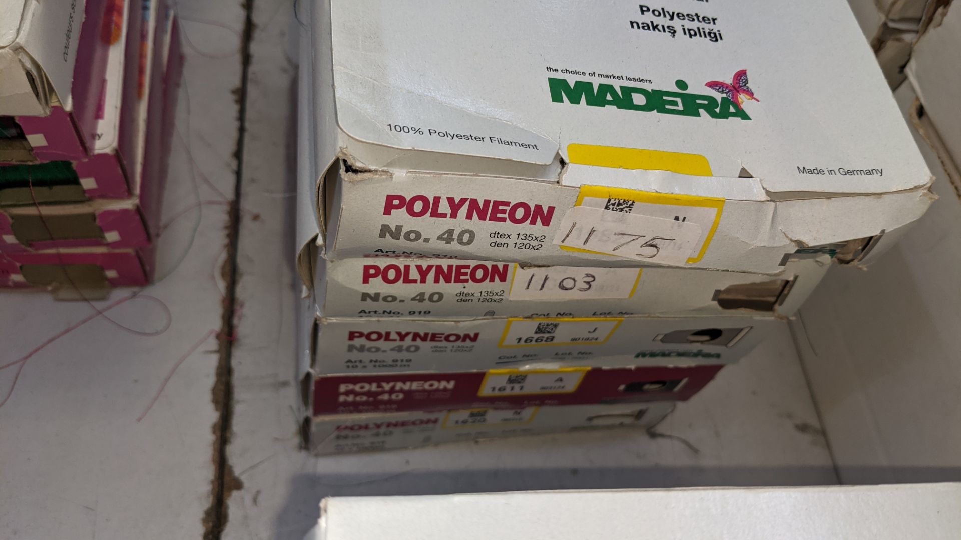 19 boxes of Madeira Polyneon machine embroidery thread - Image 5 of 10