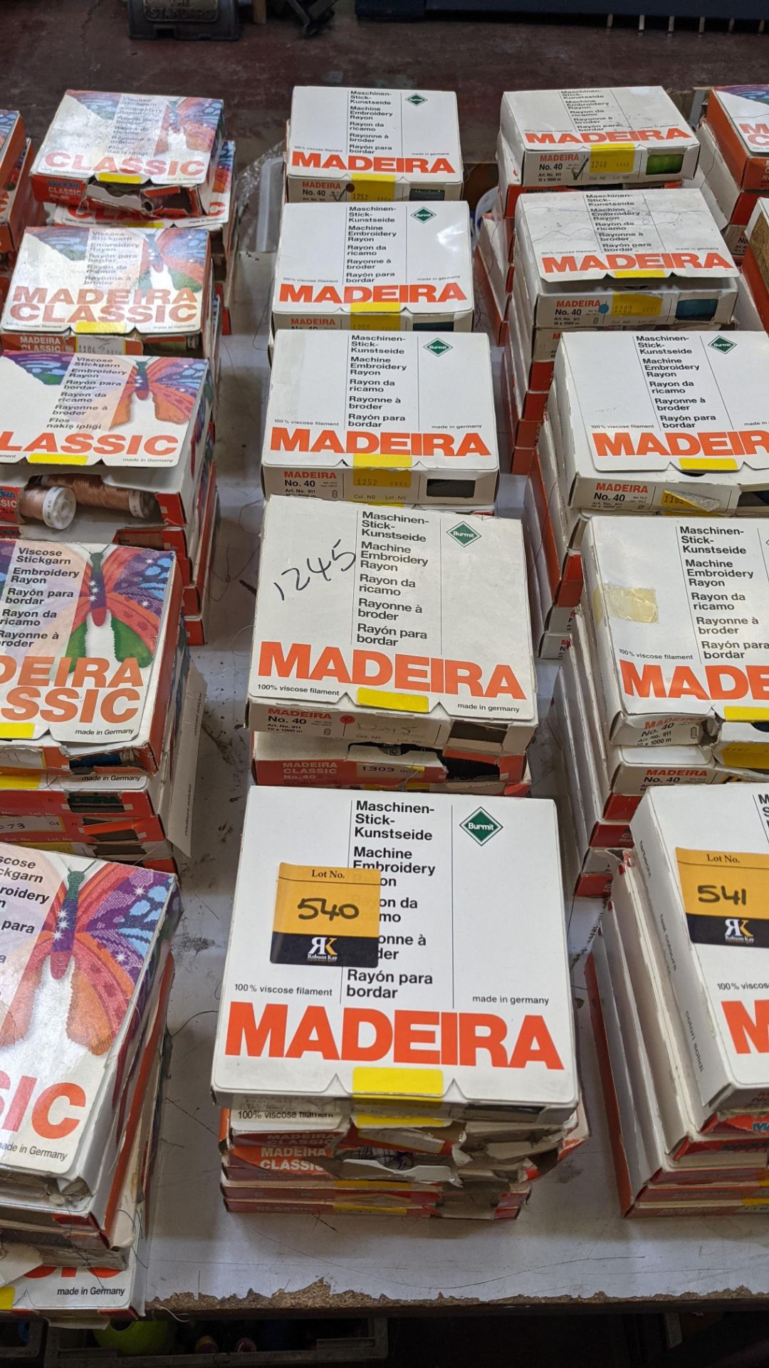 30 boxes of Madeira Classic No. 40 rayon embroidery thread - Image 2 of 12