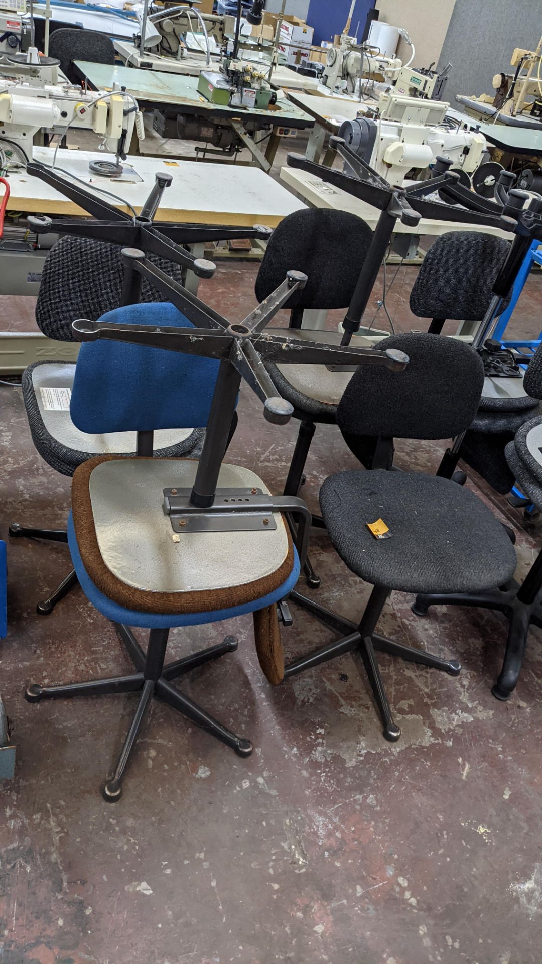 7 off assorted machinists chairs