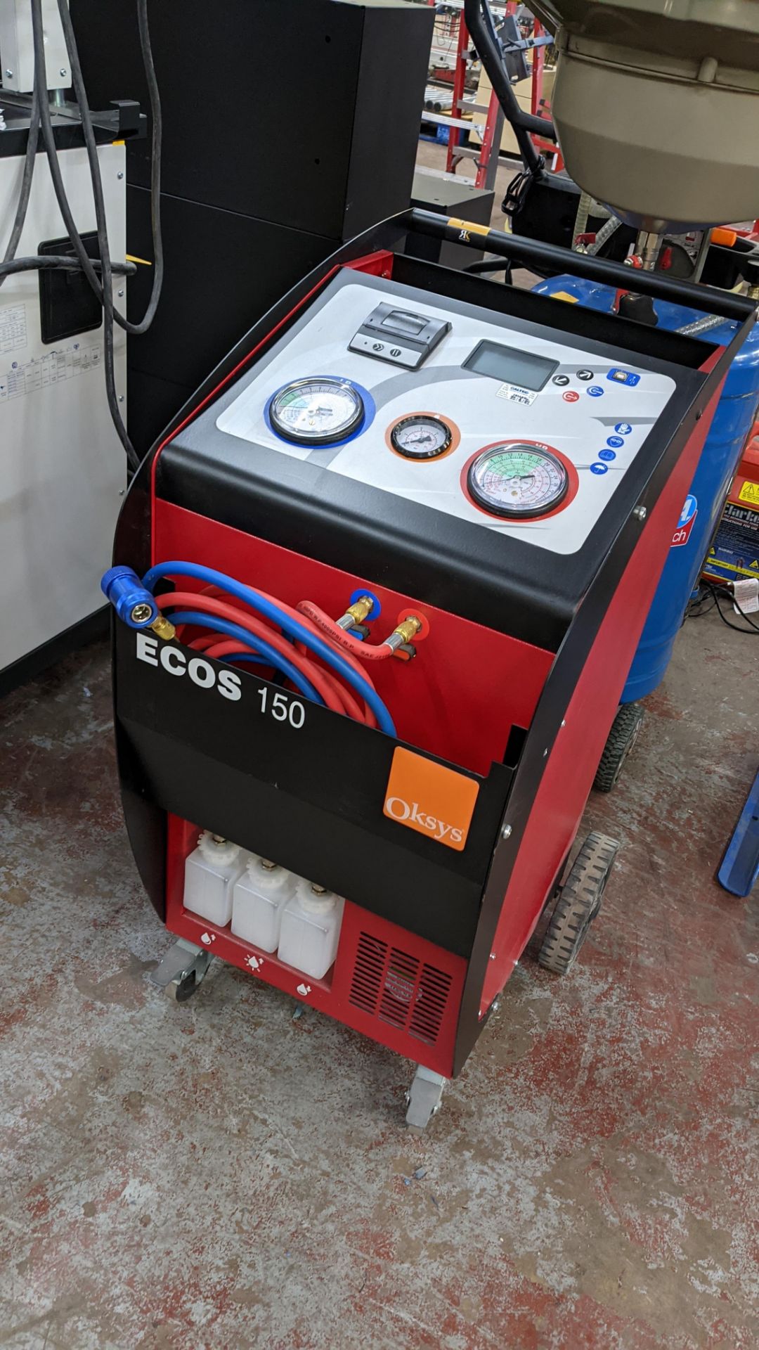 2018 Oksys ECOS 150LH air conditioning recharge system. Please note that the plaque on this machine - Image 2 of 11