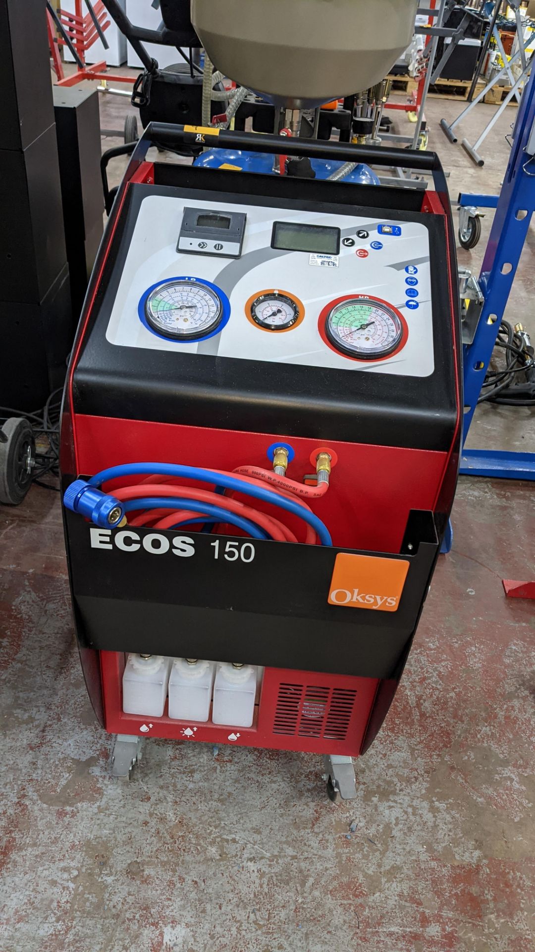 2018 Oksys ECOS 150LH air conditioning recharge system. Please note that the plaque on this machine - Image 3 of 11