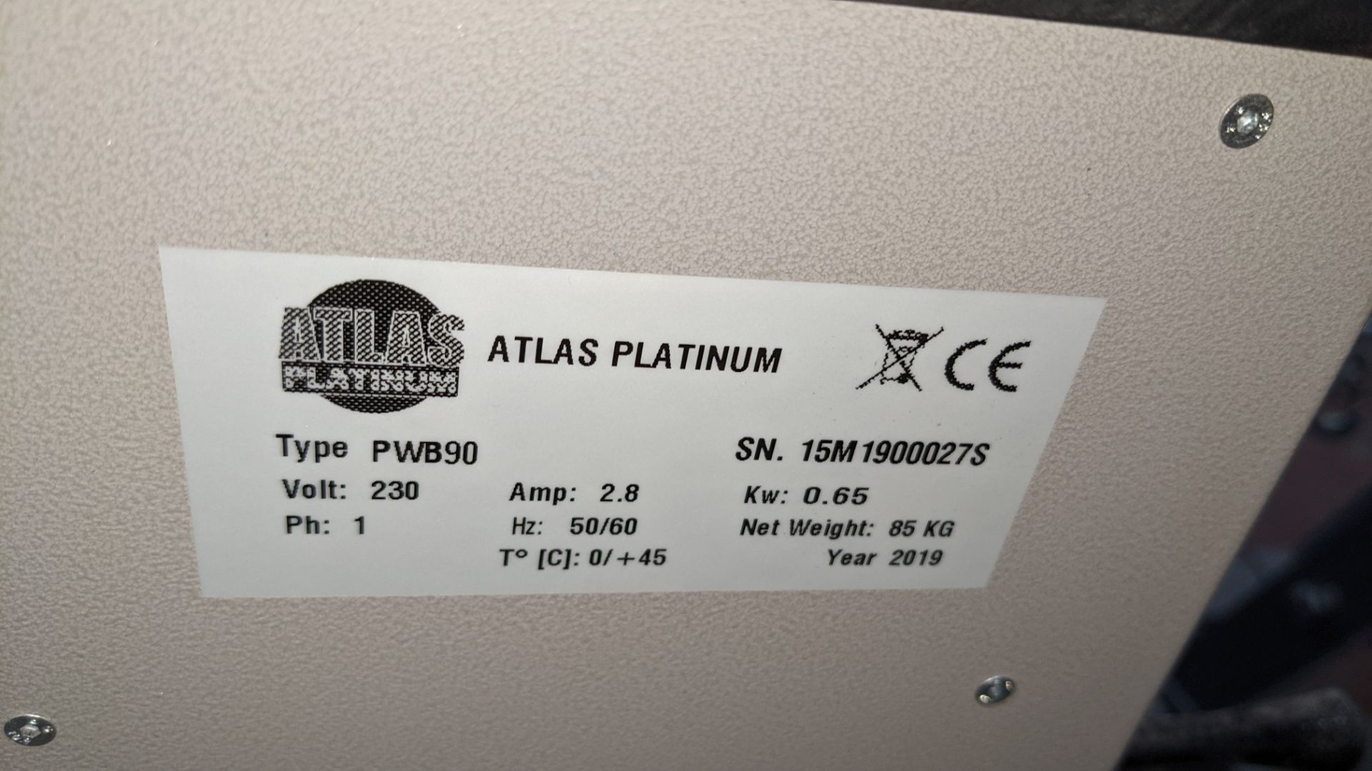 2019 Atlas Platinum type PWB90 3D wheel balancing system with TFT screen including wide variety of a - Image 17 of 21