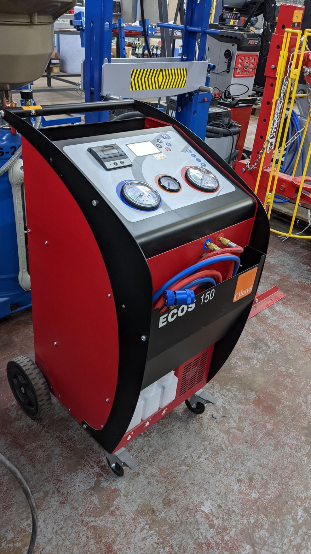 2018 Oksys ECOS 150LH air conditioning recharge system. Please note that the plaque on this machine - Image 5 of 11