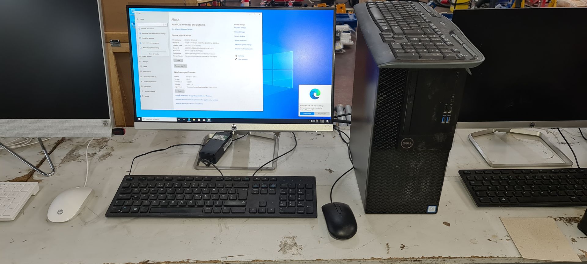 Dell Optiplex 3060 tower computer with Intel Core i5 processor, 8Gb RAM, 1Tb hard drive, keyboard, m - Image 3 of 8