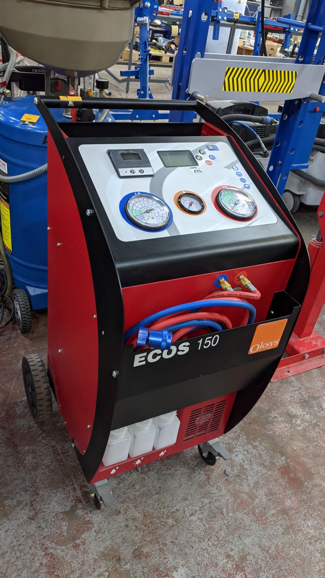 2018 Oksys ECOS 150LH air conditioning recharge system. Please note that the plaque on this machine - Image 4 of 11