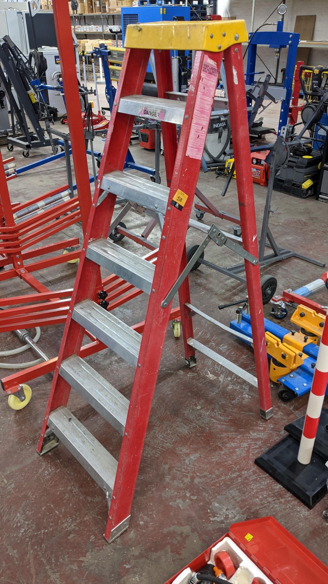 ProDec red insulated safety ladders - Image 2 of 6