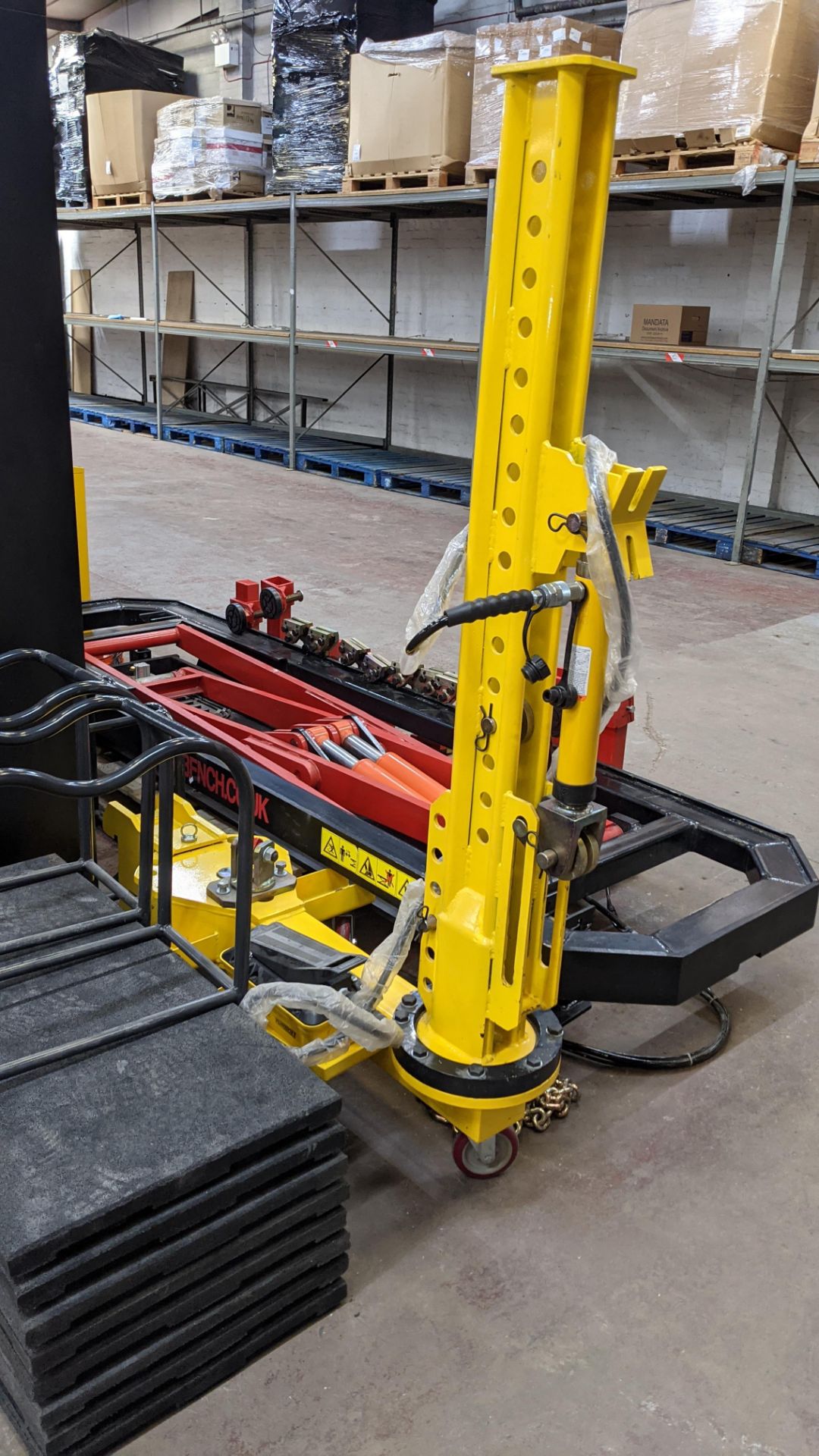 2020 Autobench model AB10T quick pull bench including large rising platform, Enerpac pulling trolley - Image 27 of 27