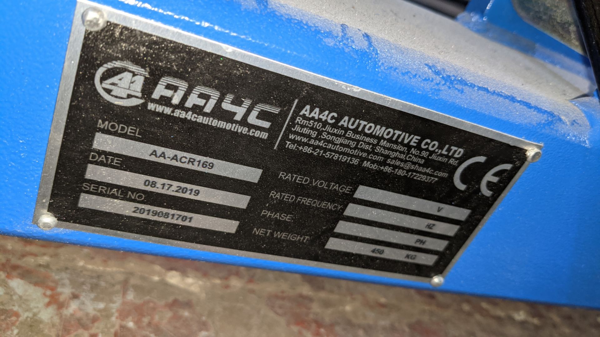 2019 AA4C auto repair bench model AA-ACR169. Please note this lot comprises the large blue metal fr - Image 21 of 32