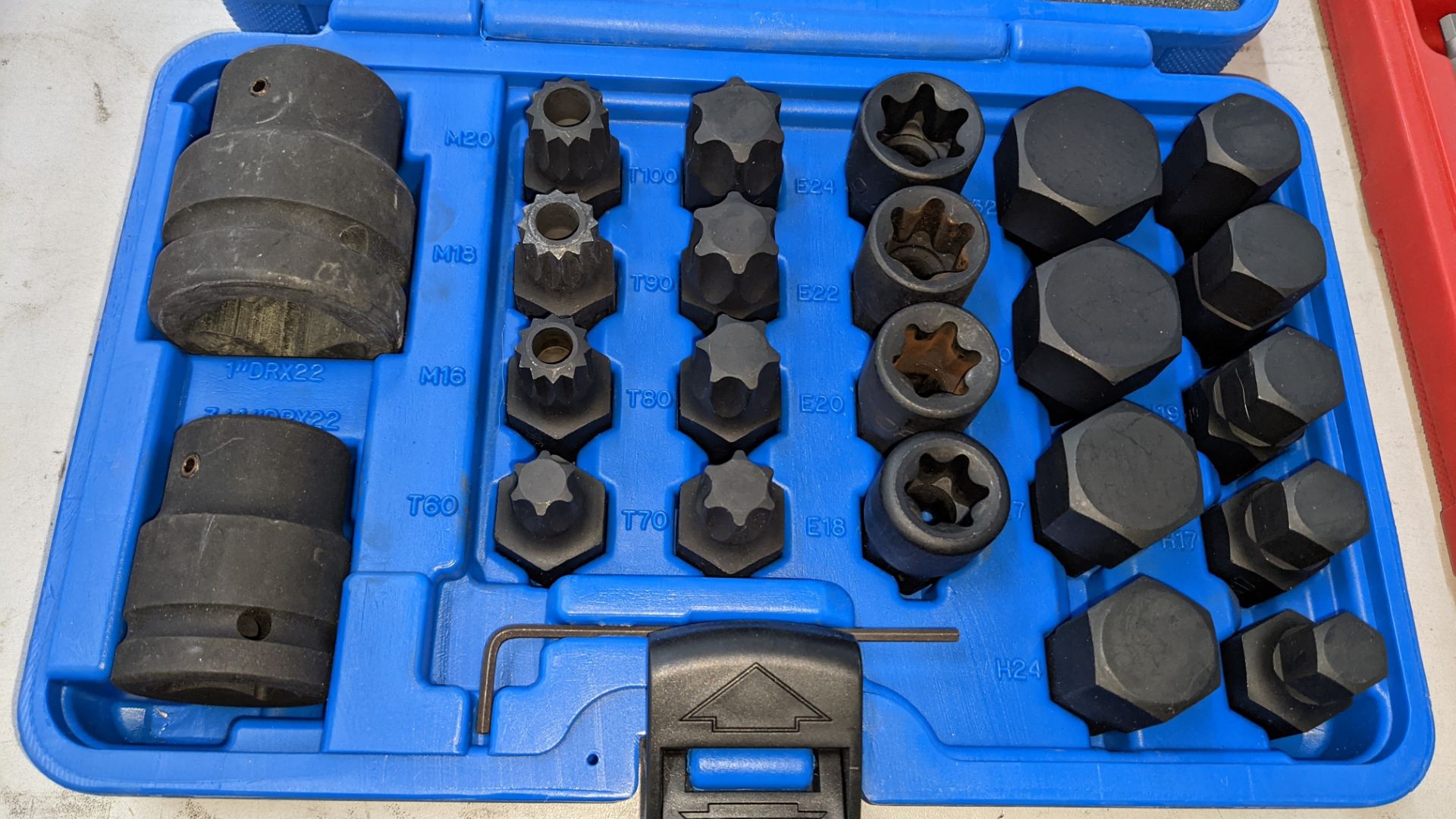 4 off assorted laser sets comprising adaptor set, star impact bit set, socket & bit set plus damaged - Image 3 of 6