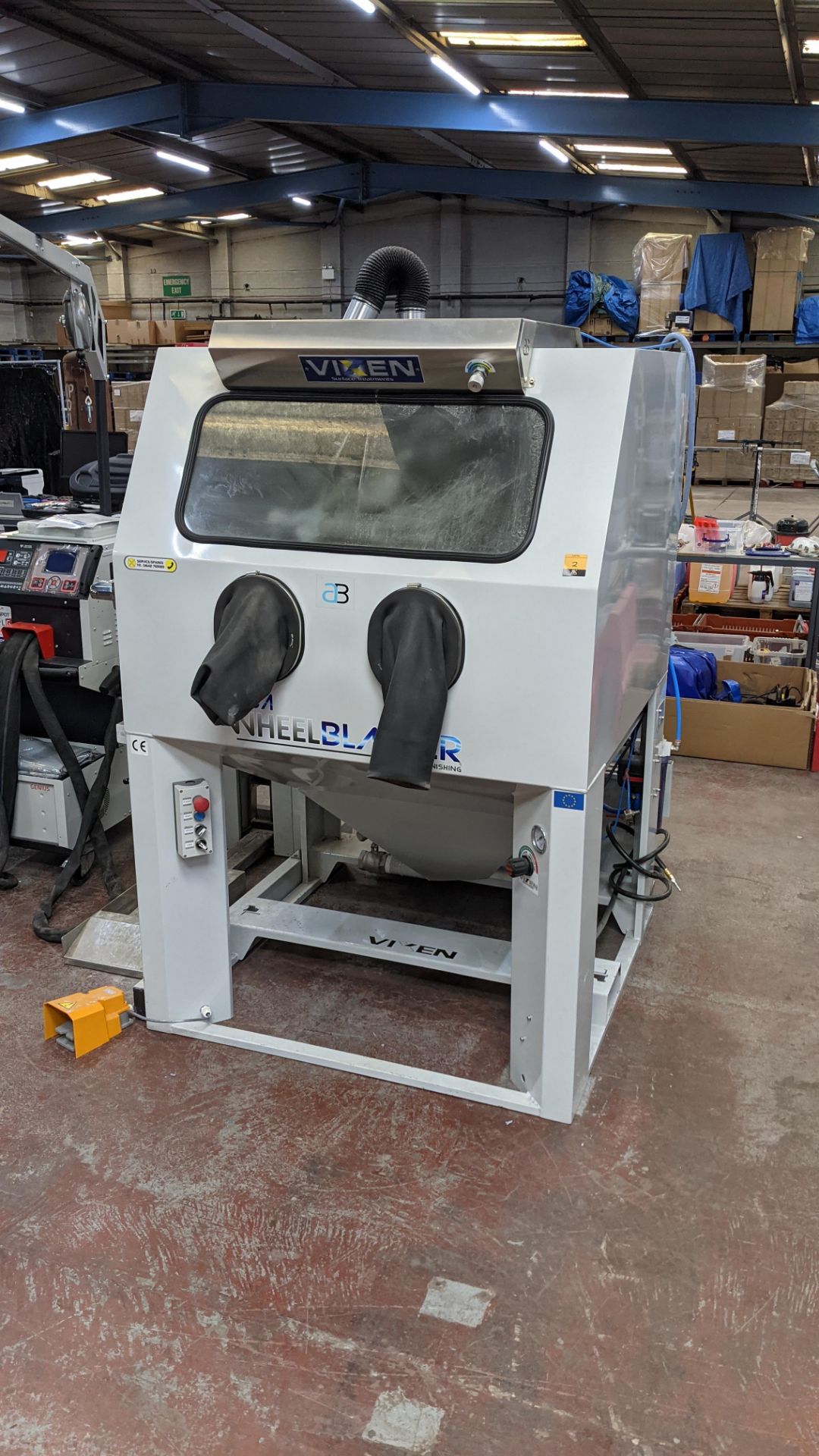 2019 Vixen aqua wheel blast cabinet, series AR1215, serial number 1617. Including all ancillary ite - Image 2 of 27