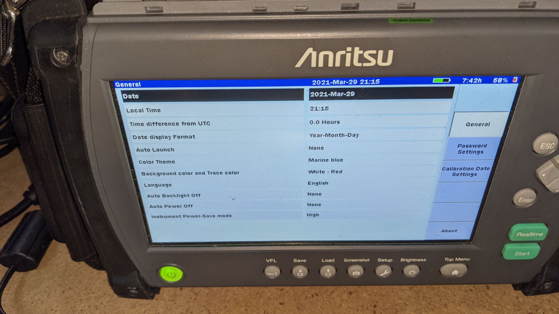 Anritsu MT9085A-053-SMF OTDR ACCESS Master with touchscreen. - Image 12 of 25