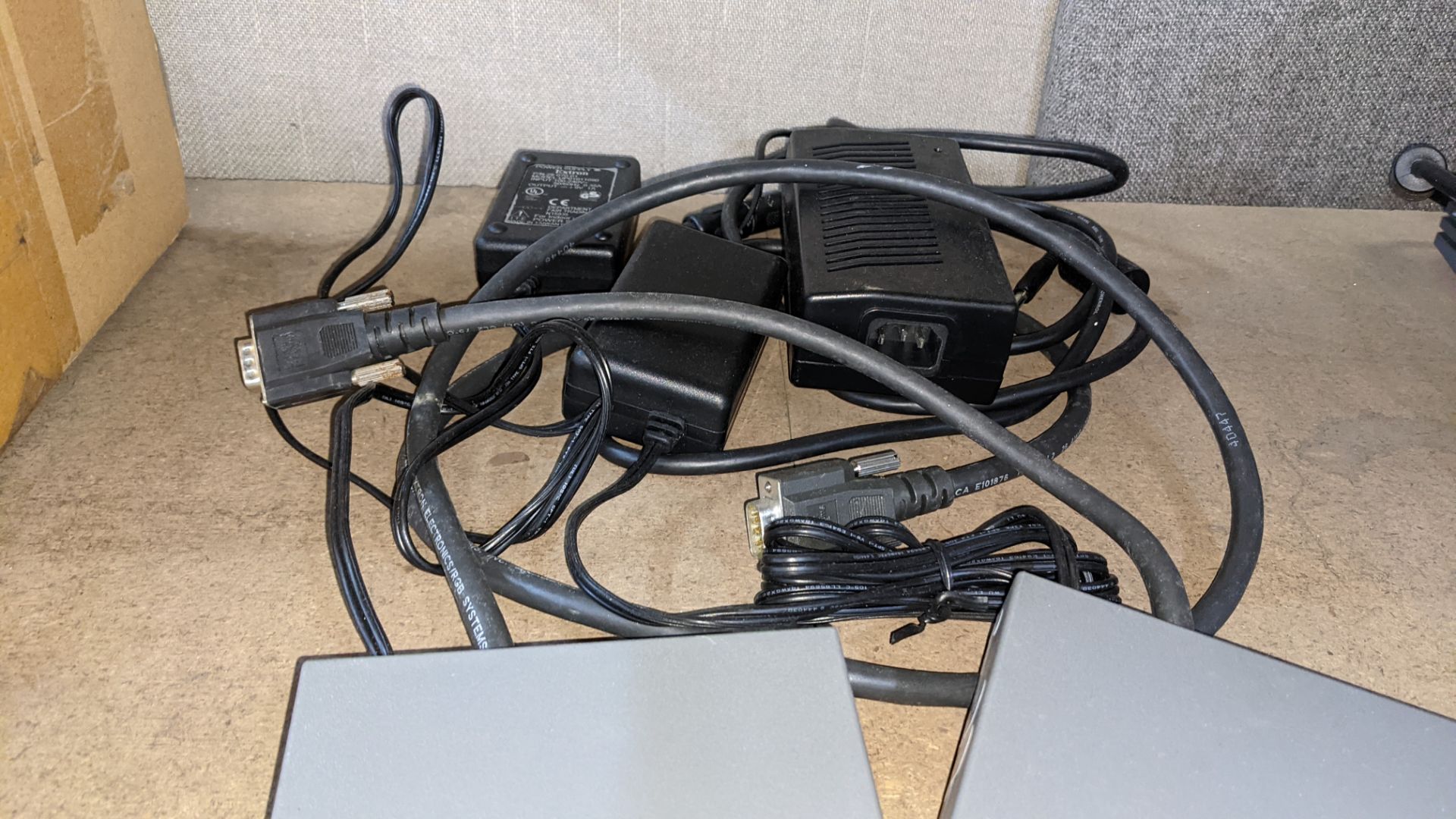 Contents of a shelf of assorted video conferencing equipment by Polycom & others, including ClearOne - Image 7 of 12