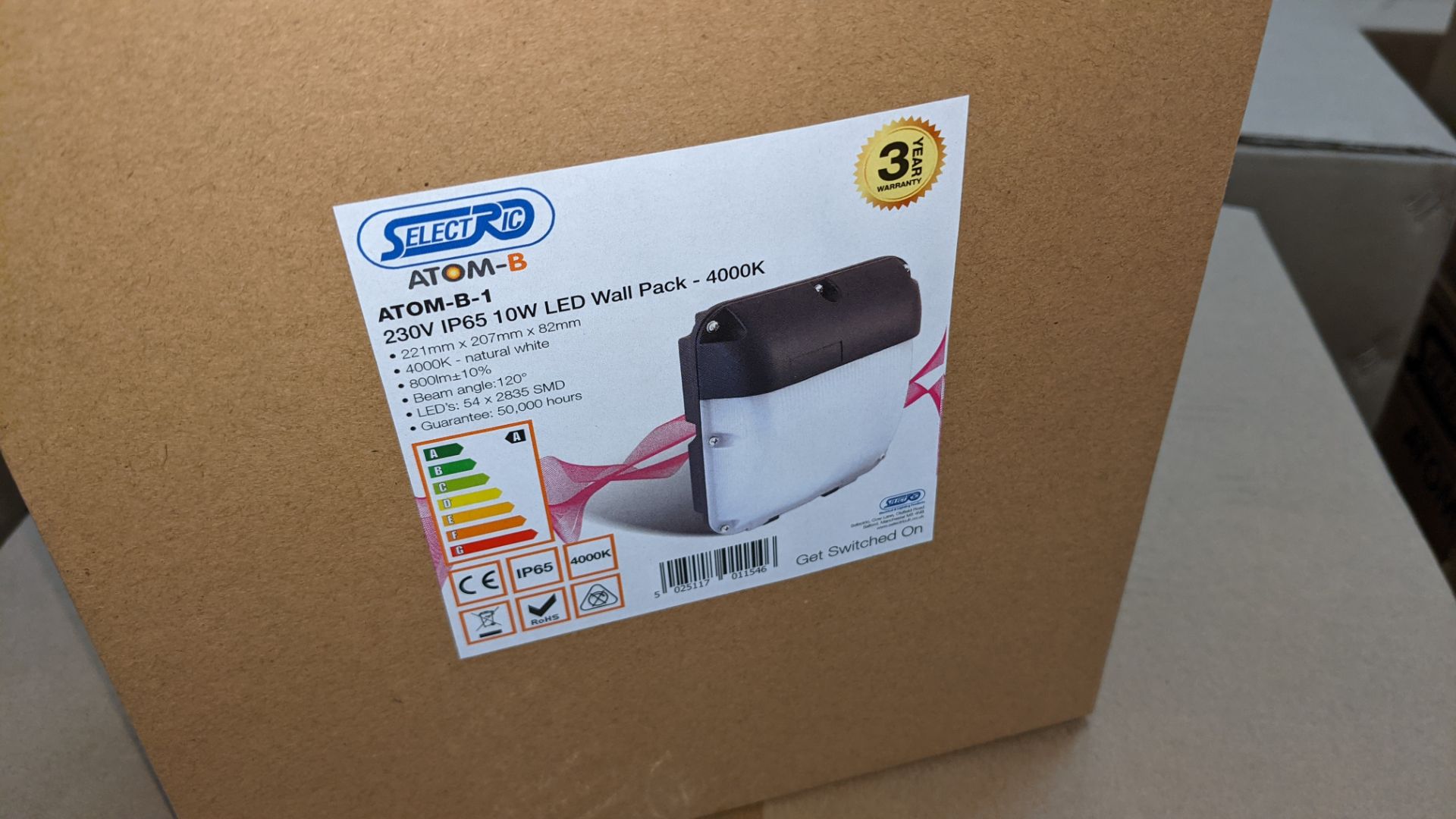 30 off IP65, 10W LED wall packs, 4,000K, code Atom-B-1. This lot consists of 3 outer cartons, each c - Image 4 of 4