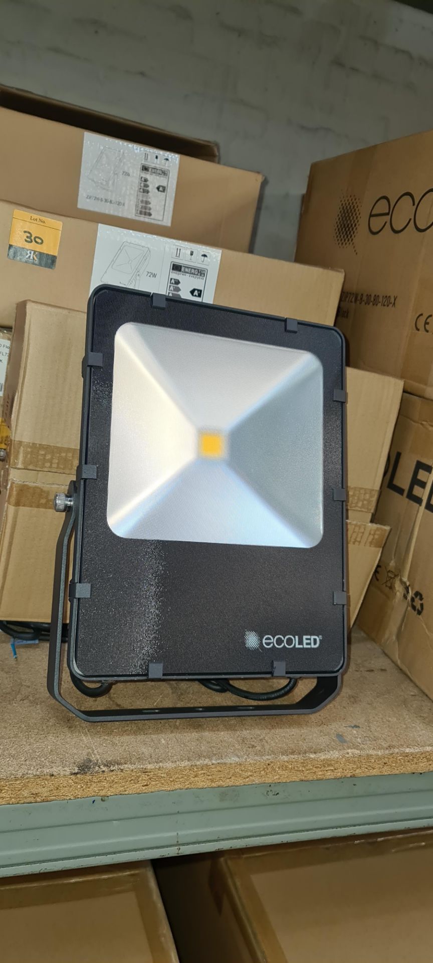 4 off EcoLED ZEN floodlights. IP66 energy efficient premium floodlights made from cast aluminium wit - Image 2 of 10