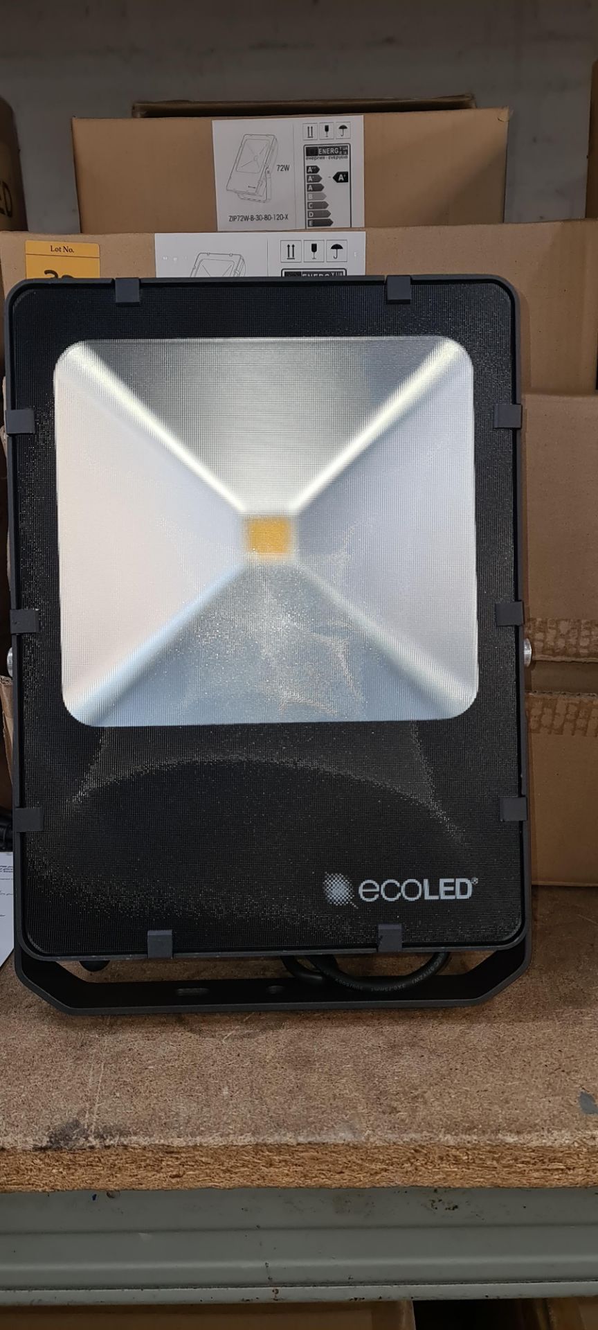 4 off EcoLED ZEN floodlights. IP66 energy efficient premium floodlights made from cast aluminium wit