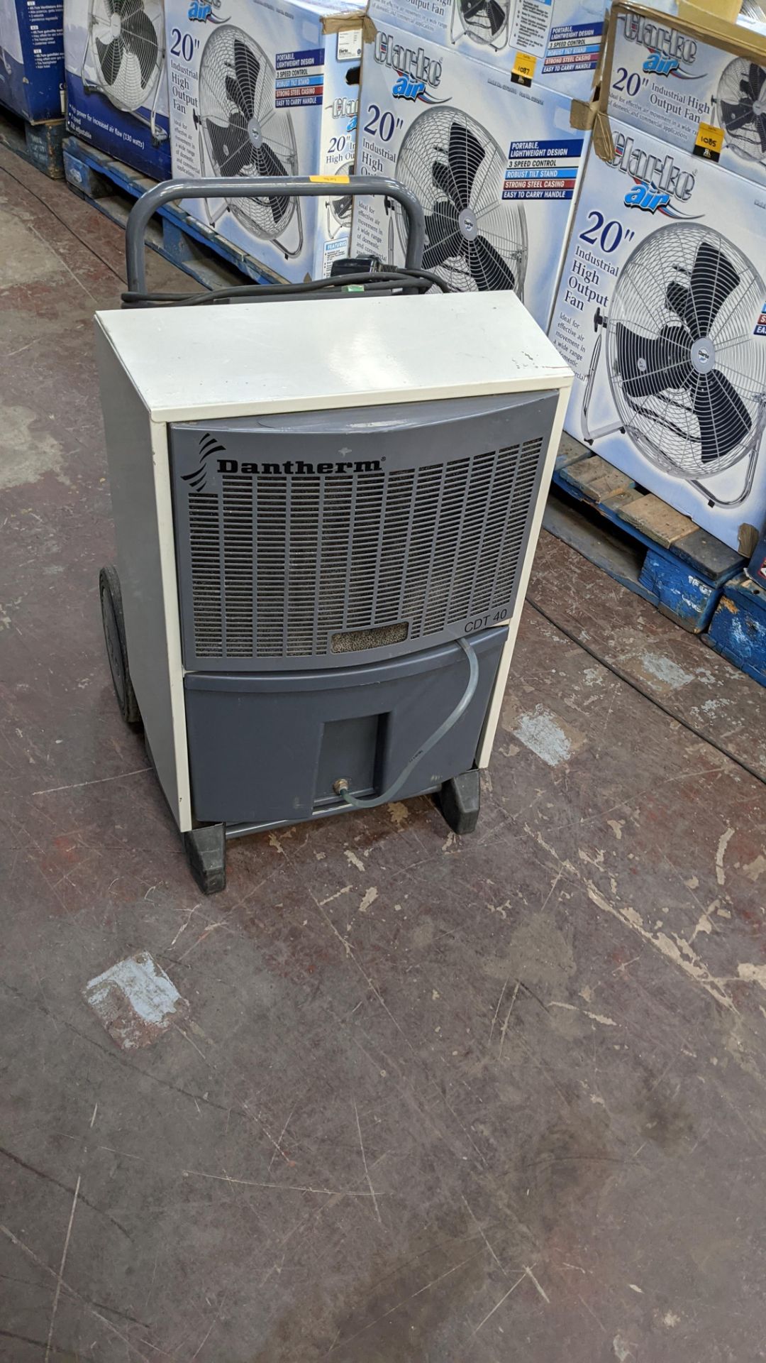 Dantherm model CDT40 dehumidifier. 8,453 recorded hours