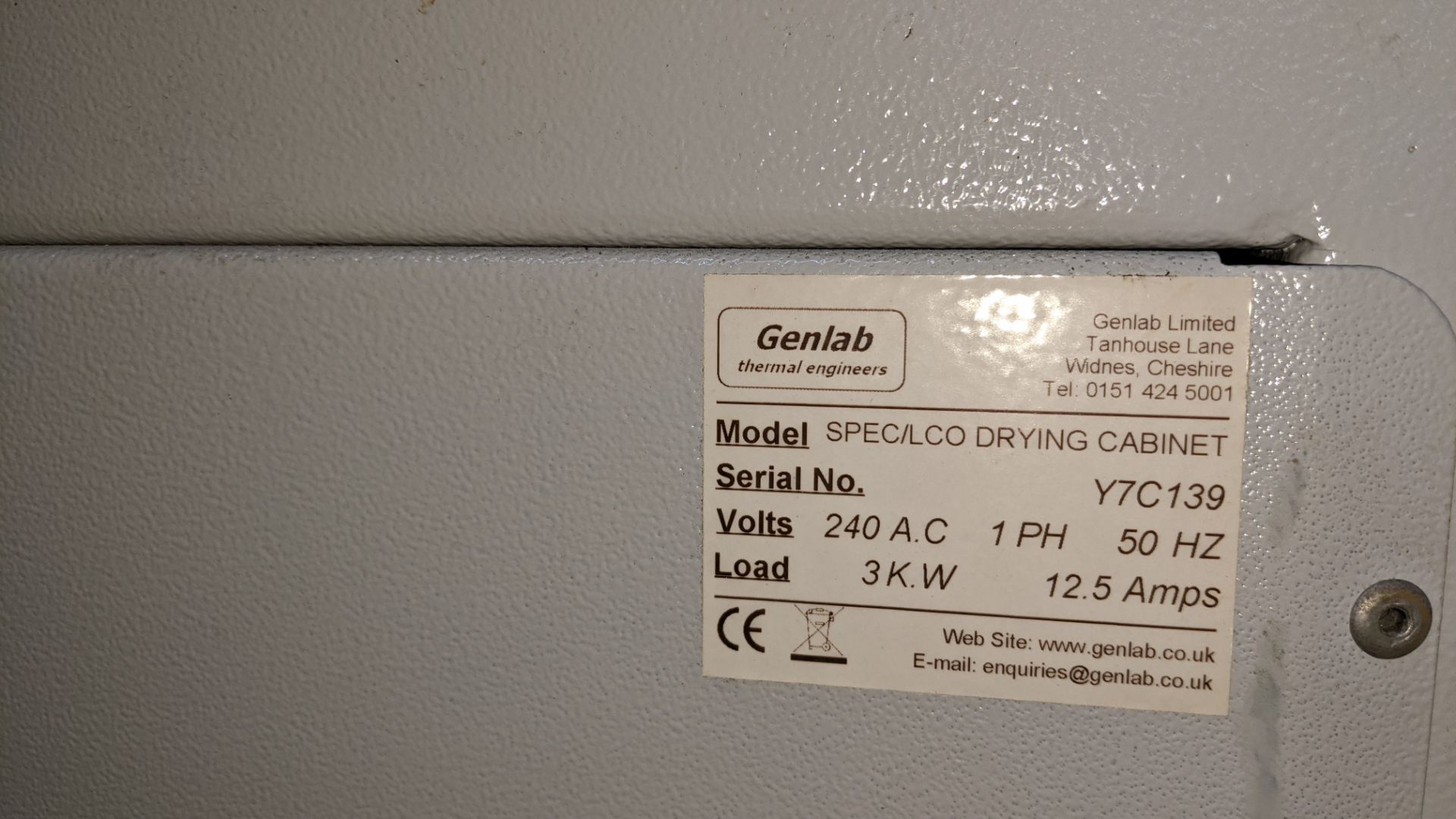 Genlab SPEC/LCO (Specialist Large Capacity Oven) drying cabinet / oven. - Image 12 of 19