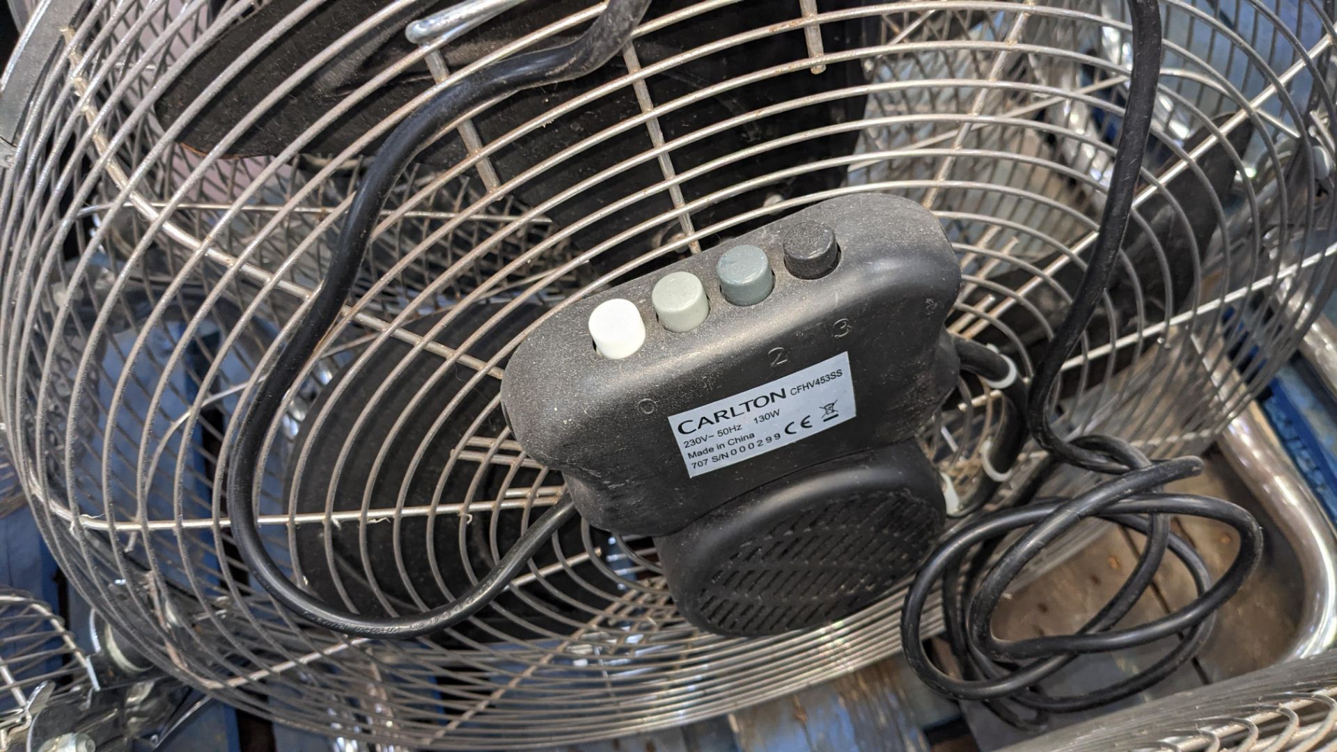 8 off Carlton high output floor fans, typically 18" or 20". As with all lots, the photos show the ac - Image 7 of 7