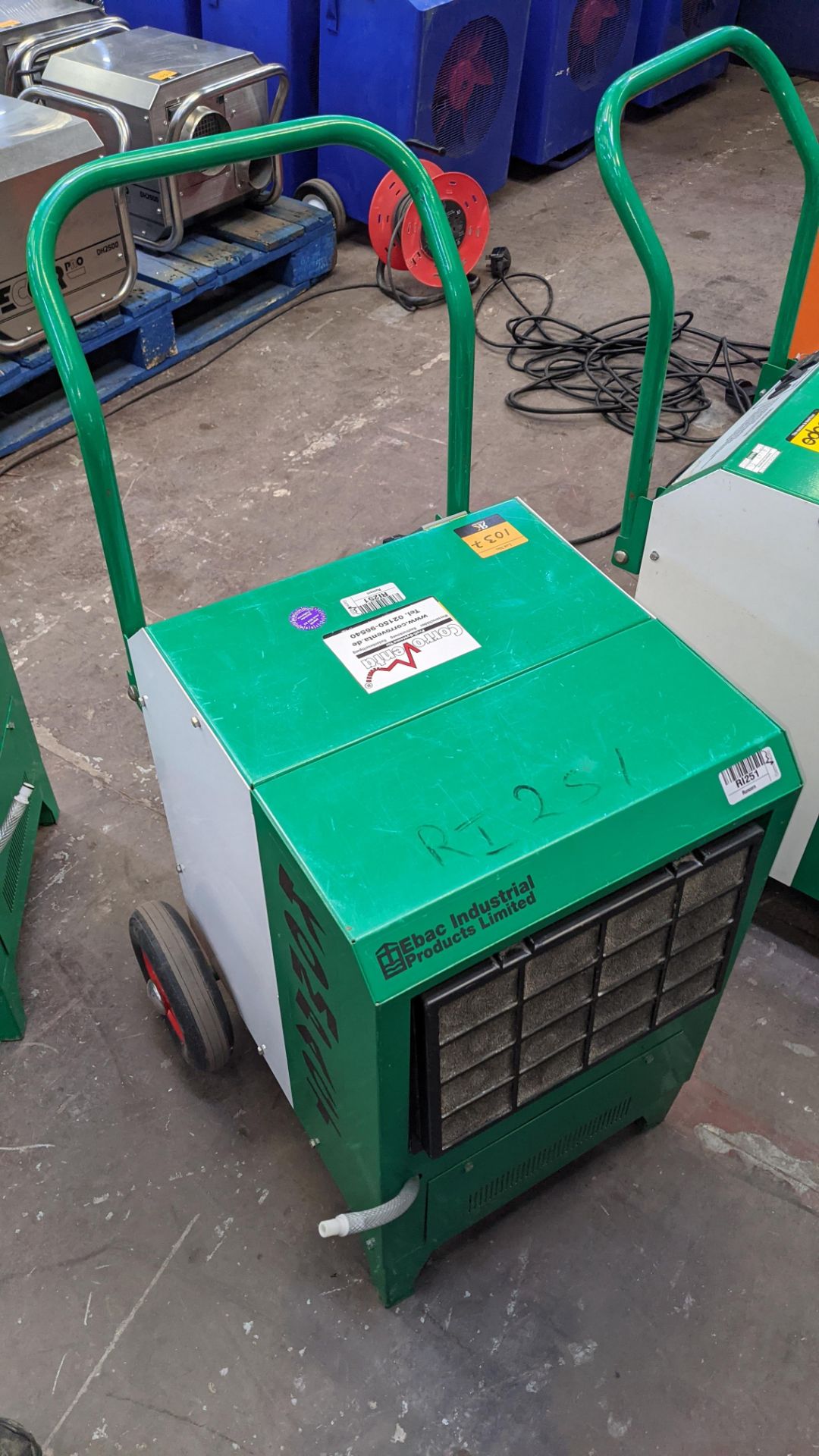 Ebac Industrial Products Limited Kompact industrial dehumidifier. 9,529 recorded hours