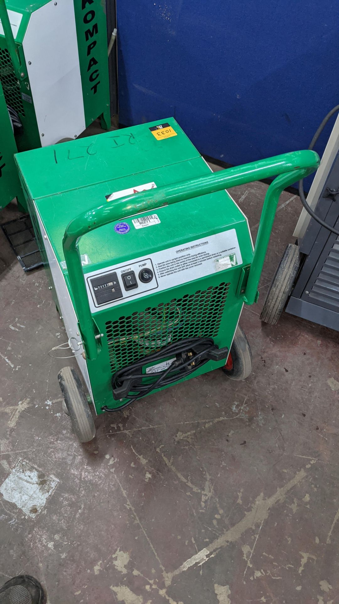 Ebac Industrial Products Limited Kompact industrial dehumidifier. 8,065 recorded hours - Image 10 of 10