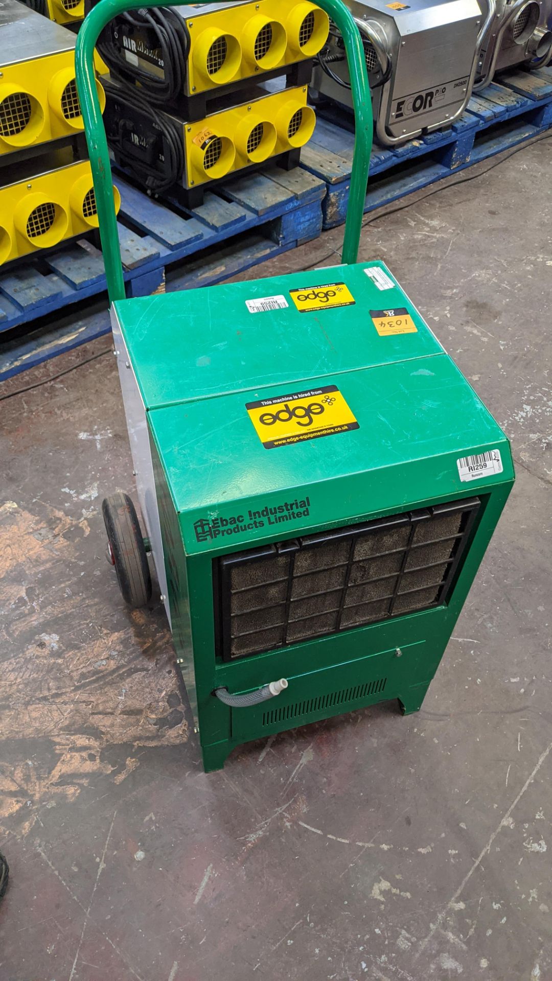 Ebac Industrial Products Limited Kompact industrial dehumidifier. 9,537 recorded hours