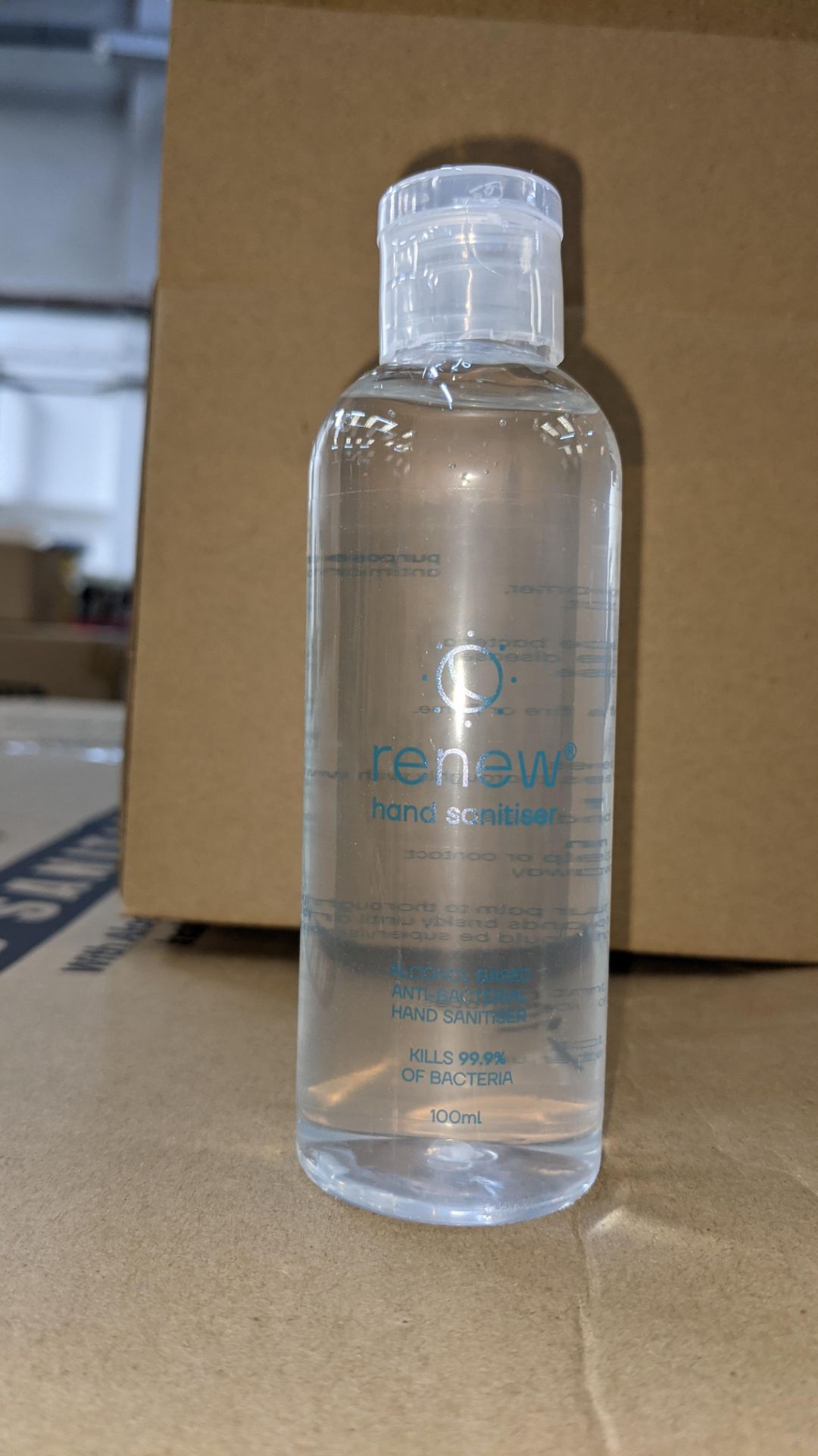 4,320 bottles of Renew anti-bacterial alcohol based hand sanitiser. Each bottle holds 100ml. 75% e - Image 6 of 10