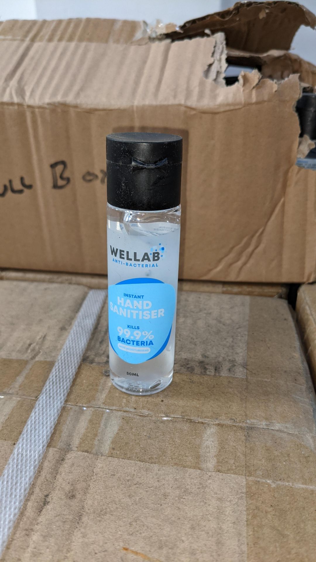 9,216 bottles of Wellab anti-bacterial alcohol based hand sanitiser. Each bottle holds 50ml. 75% e - Image 9 of 9