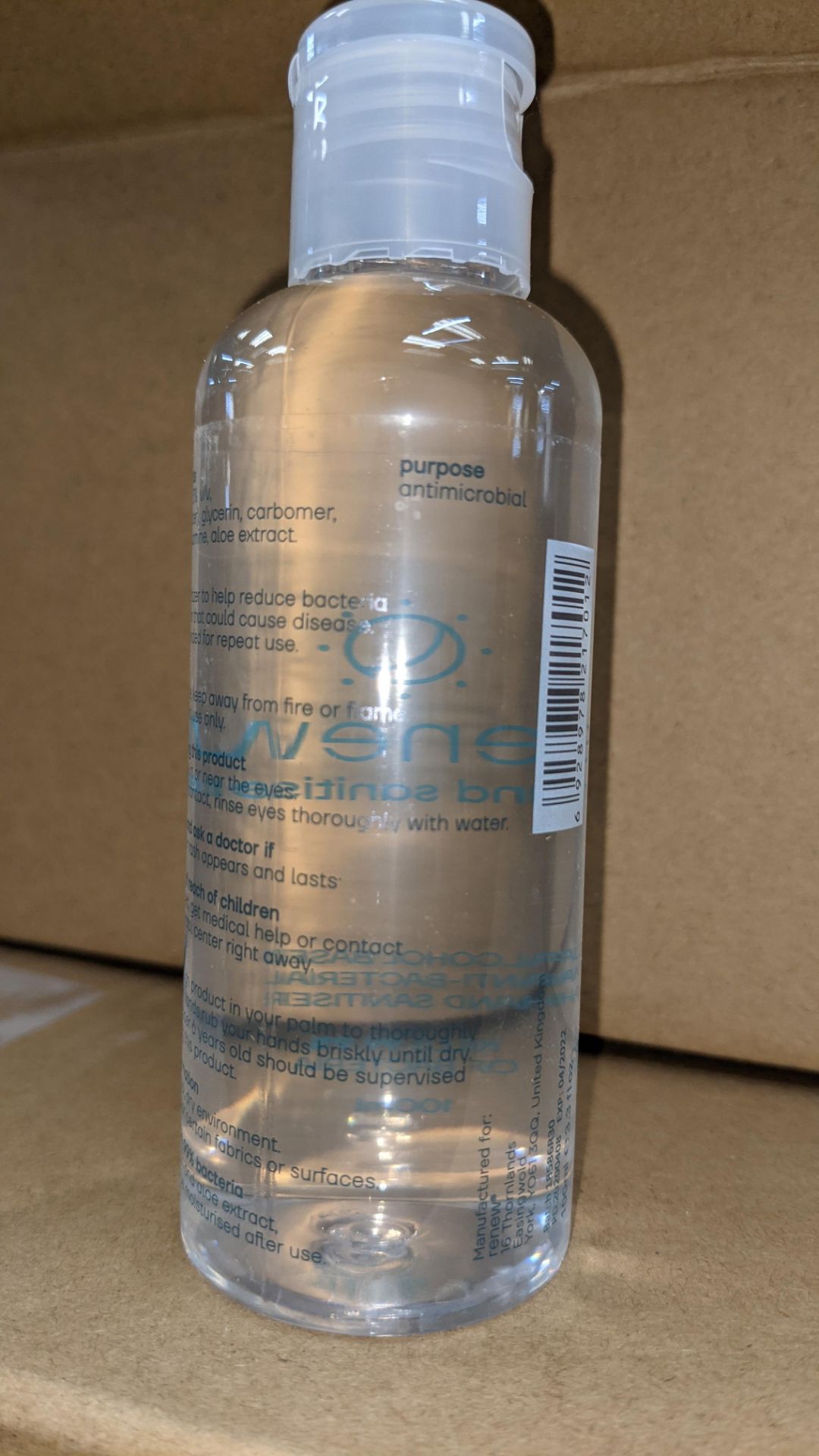 4,320 bottles of Renew anti-bacterial alcohol based hand sanitiser. Each bottle holds 100ml. 75% e - Image 10 of 11