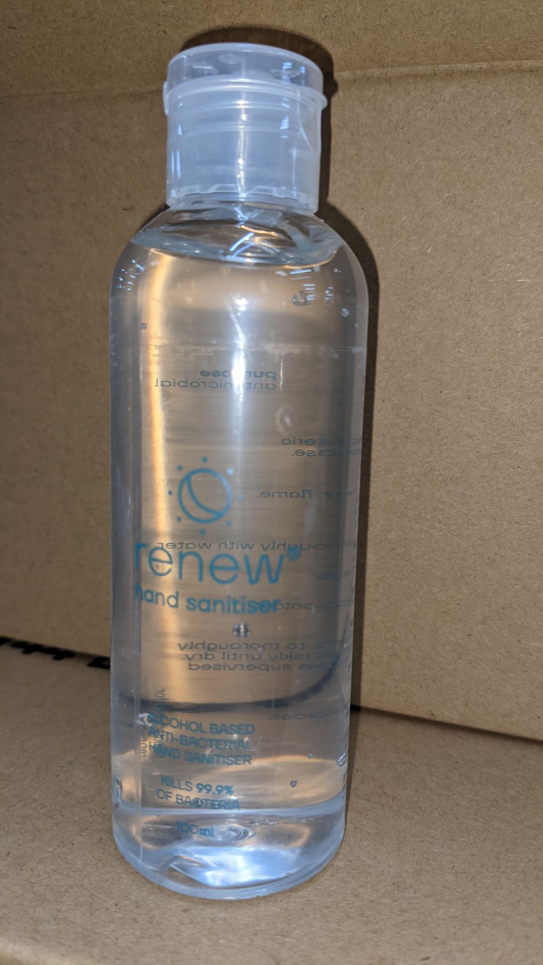 4,320 bottles of Renew anti-bacterial alcohol based hand sanitiser. Each bottle holds 100ml. 75% e - Image 6 of 12