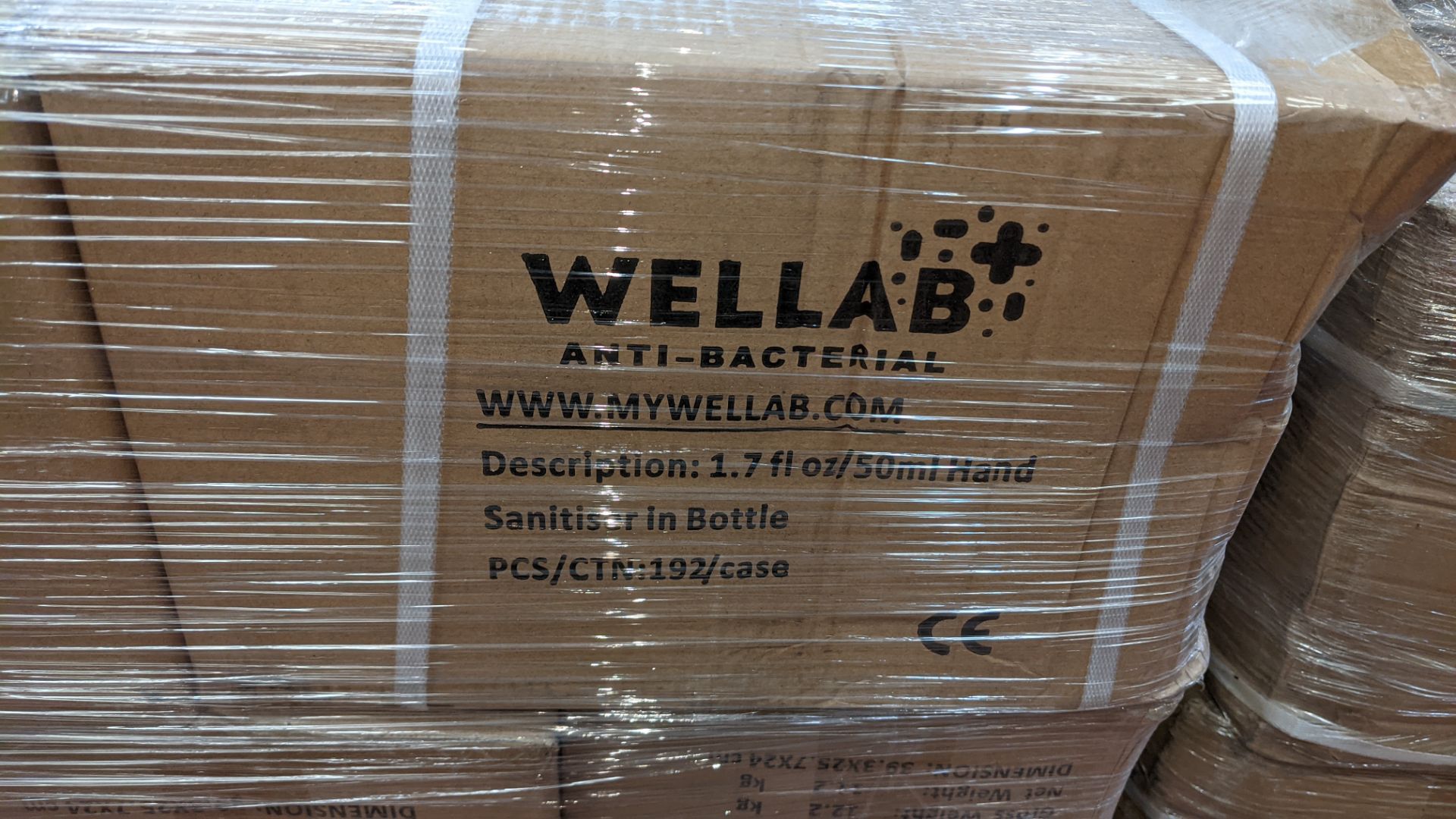 9,600 bottles of Wellab anti-bacterial alcohol based hand sanitiser. Each bottle holds 50ml. 75% e - Image 4 of 10