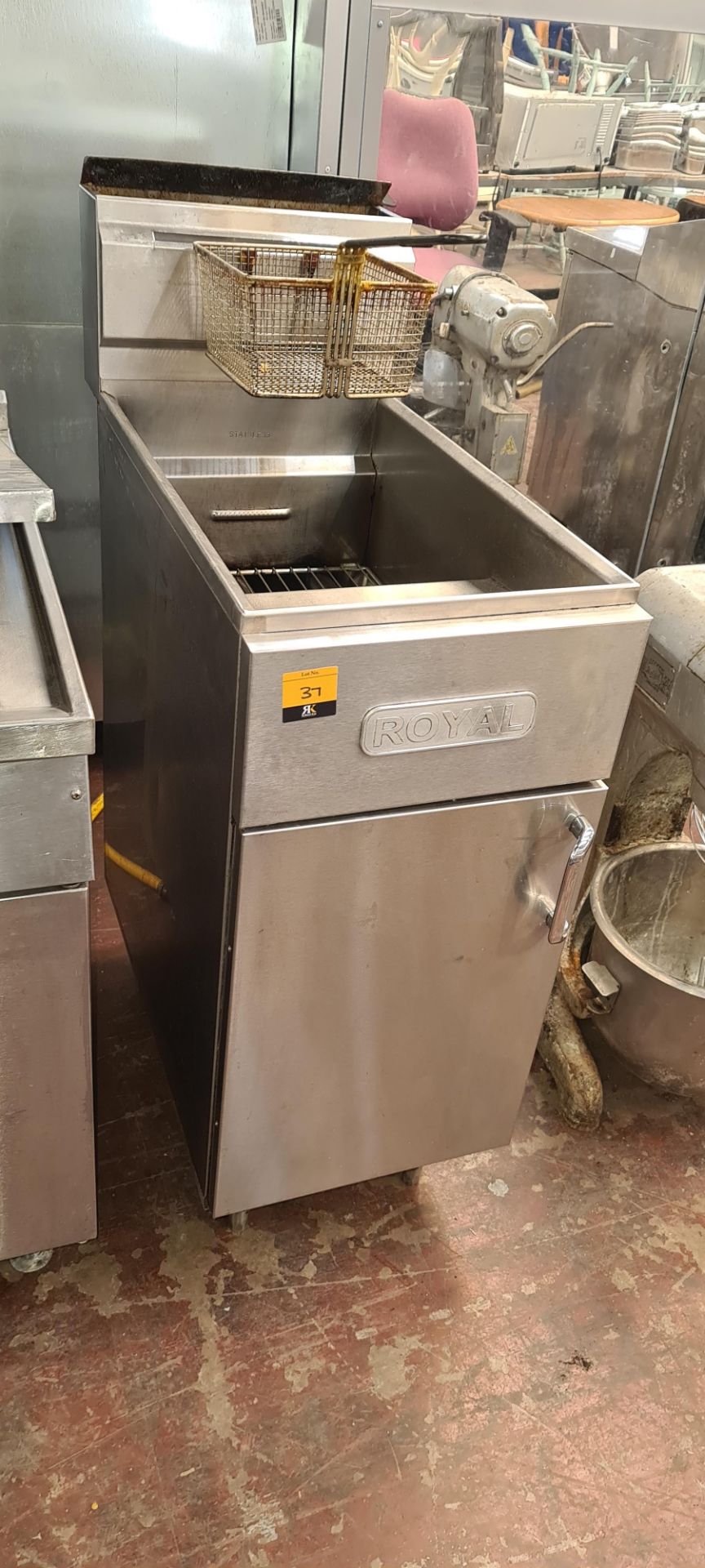 Royal stainless steel deep fat fryer system