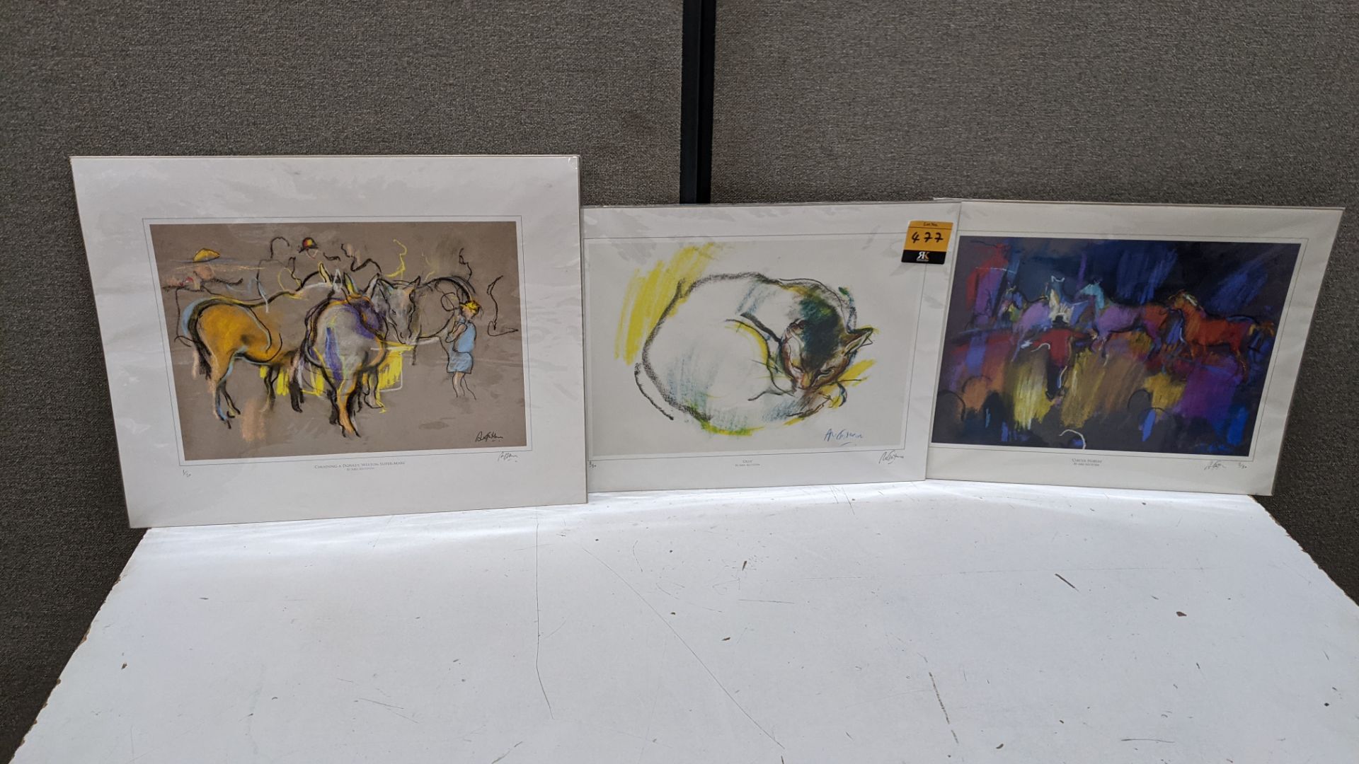 3 off assorted Abel Kesteven limited edition animal prints, typically priced at £75 each